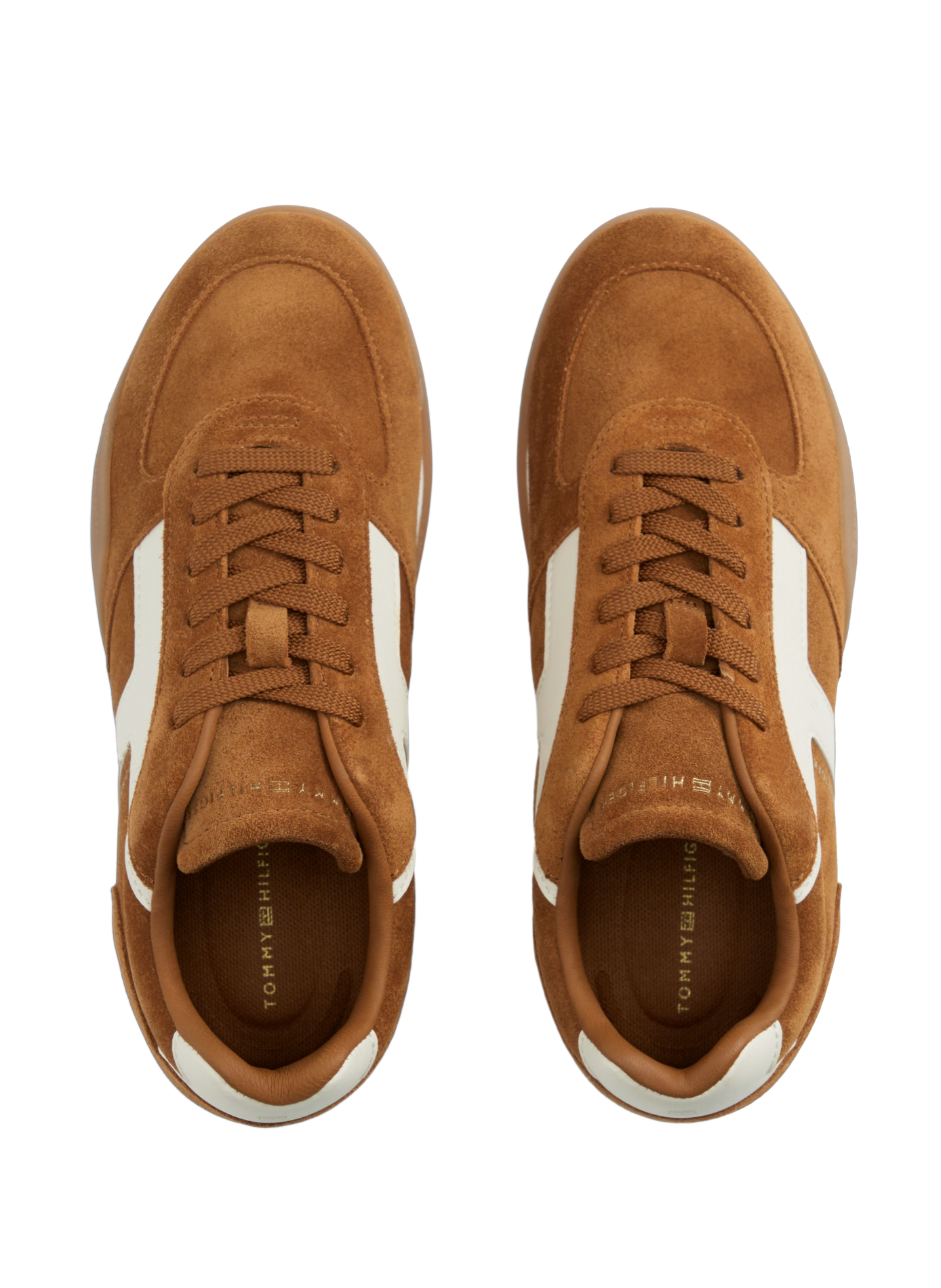 Baskets basses en cuir TOMMY HILFIGER Orange