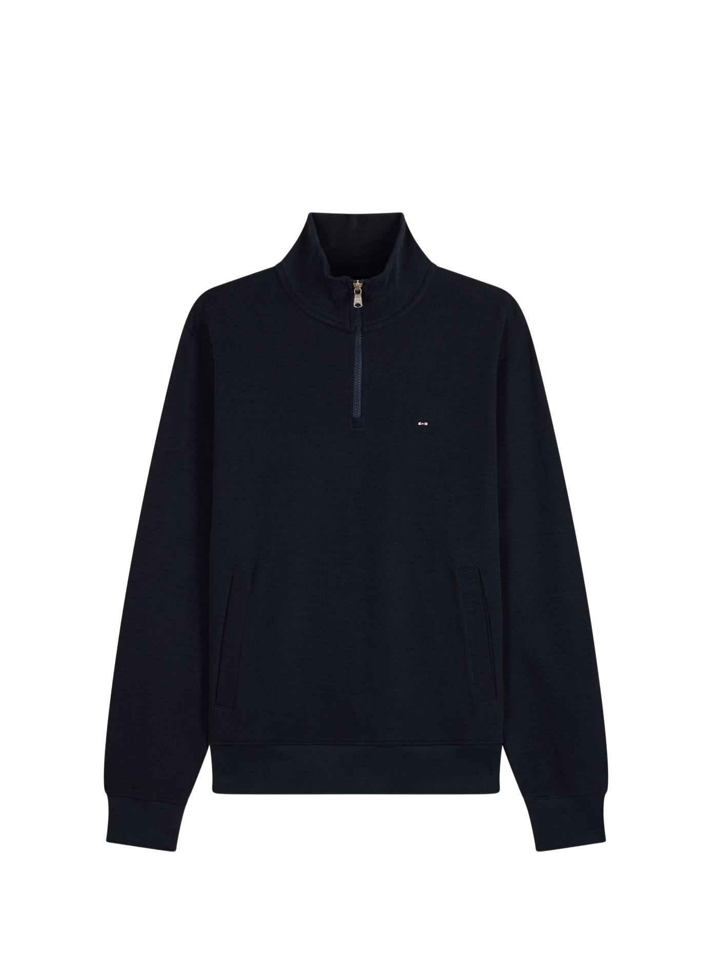 Pull col camionneur en coton EDEN PARK Blauw