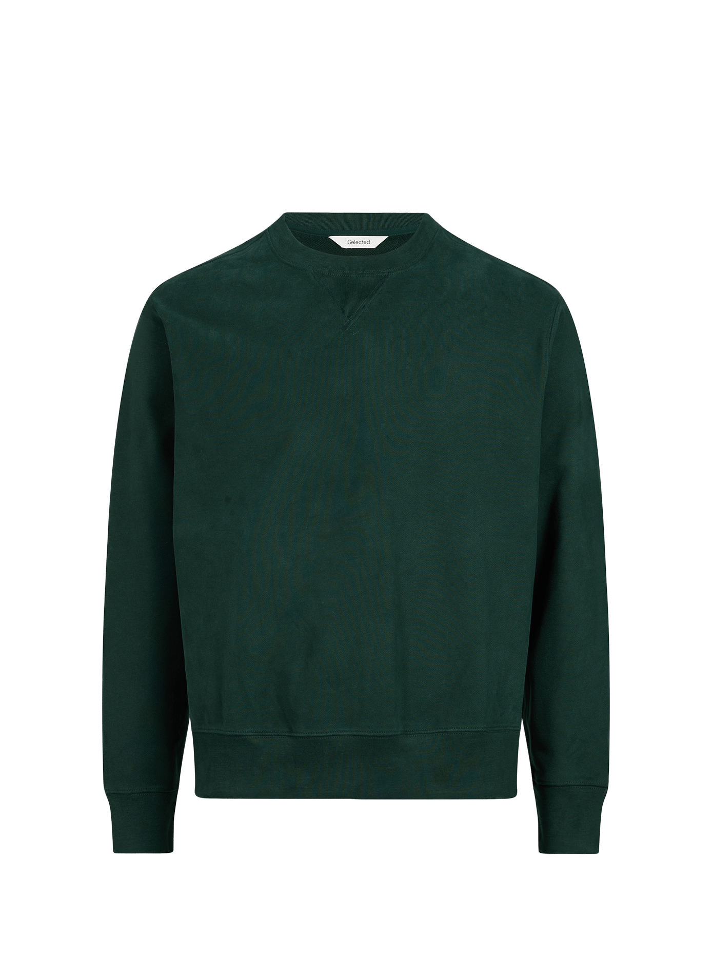 Oversized cotton sweatshirt SELECTED Green