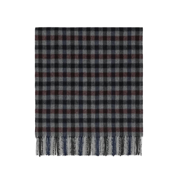 Echarpe à carreaux en laine