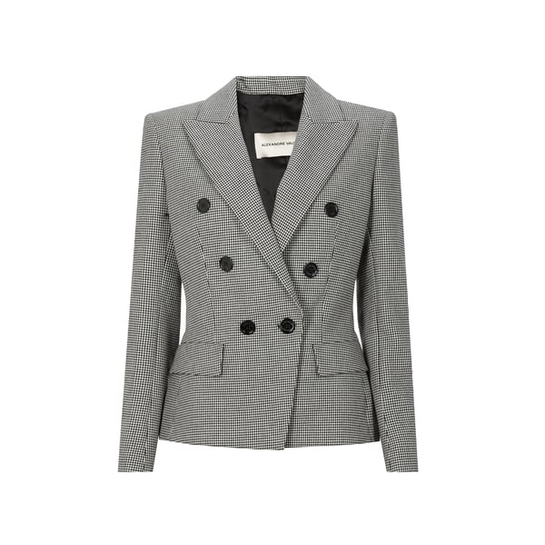 Veste blazer à carreaux