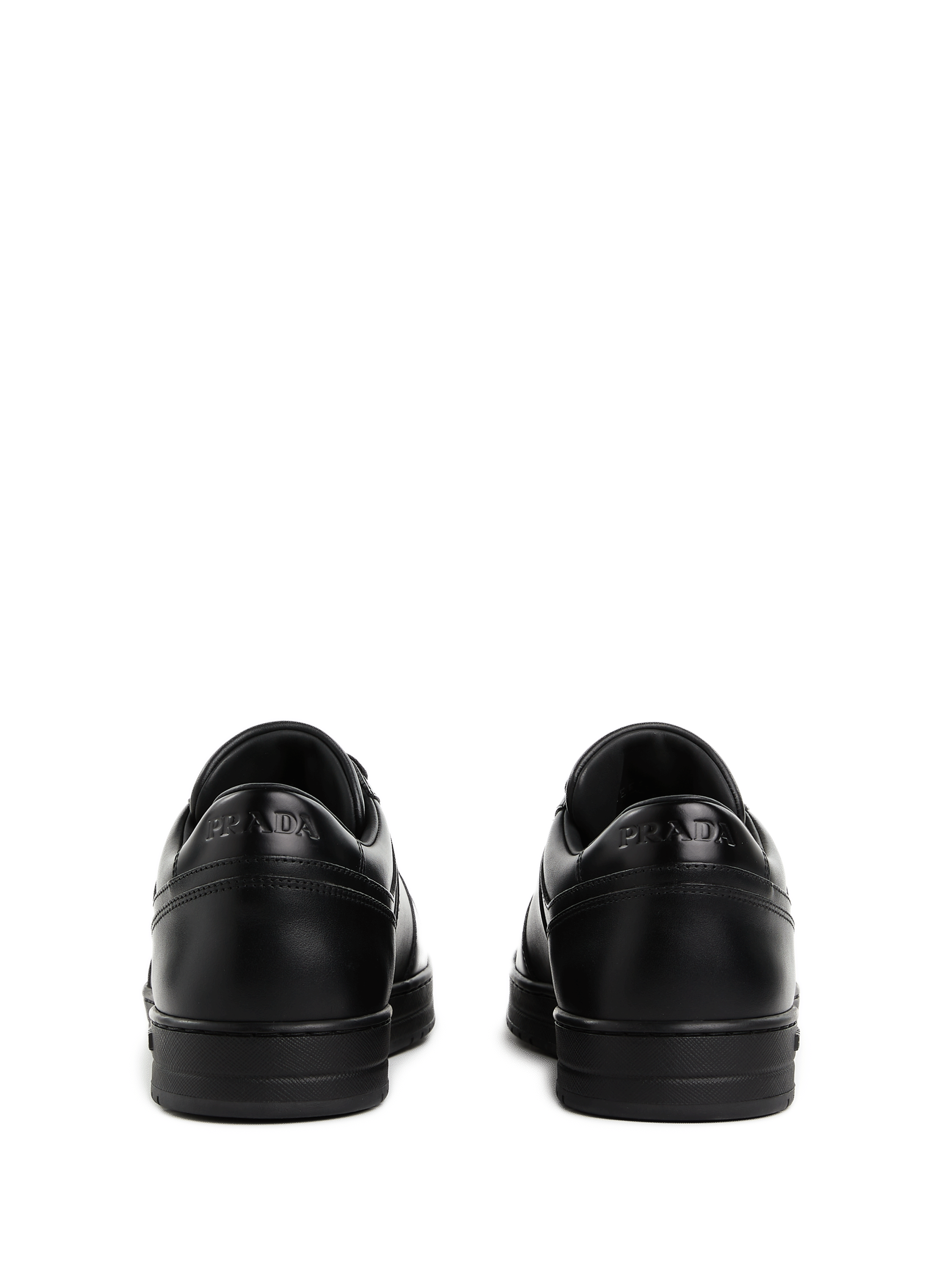 Leather sneakers PRADA Black
