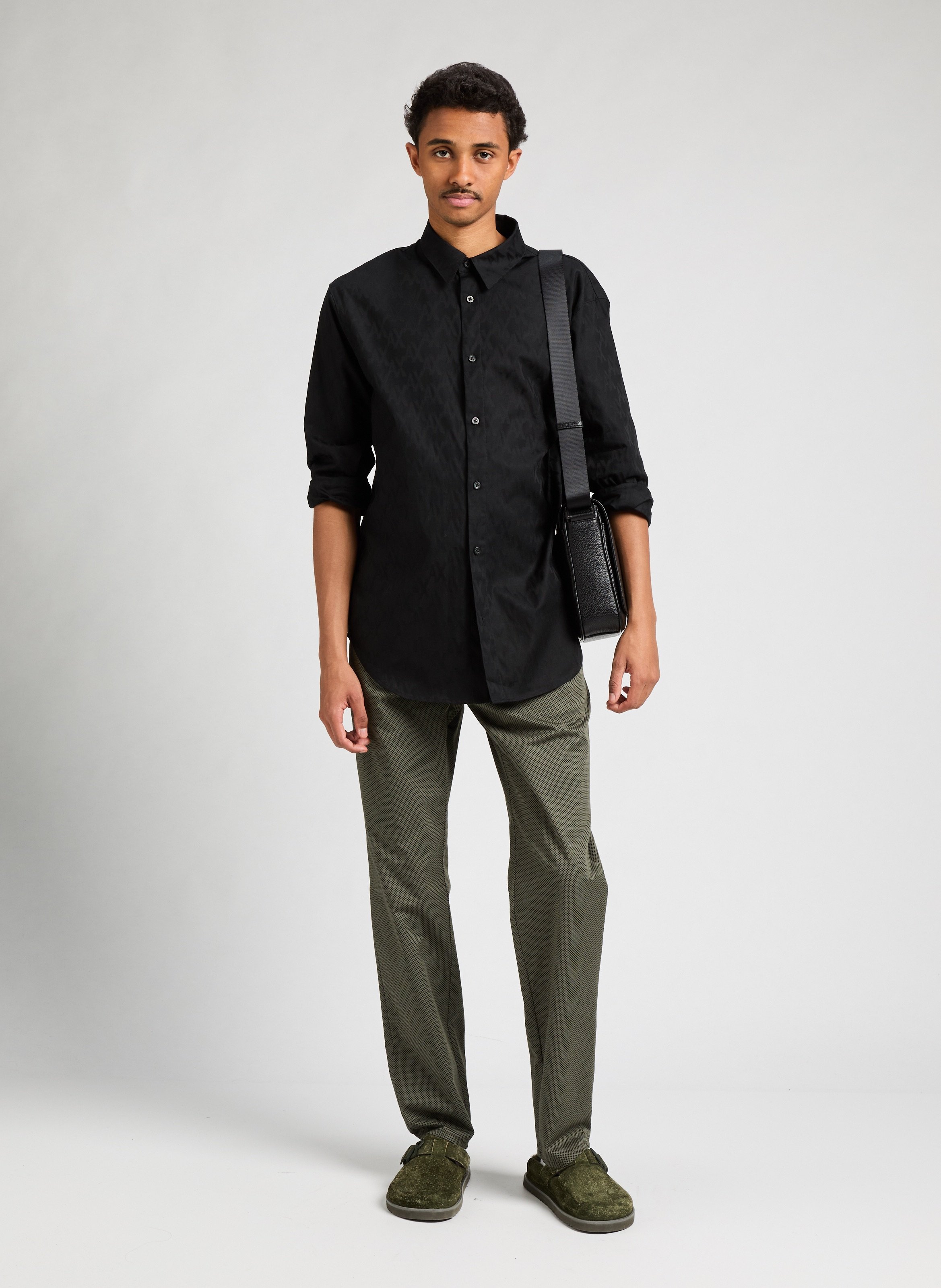 Sac à bandoulière en cuir  SAISON 1865 Noir