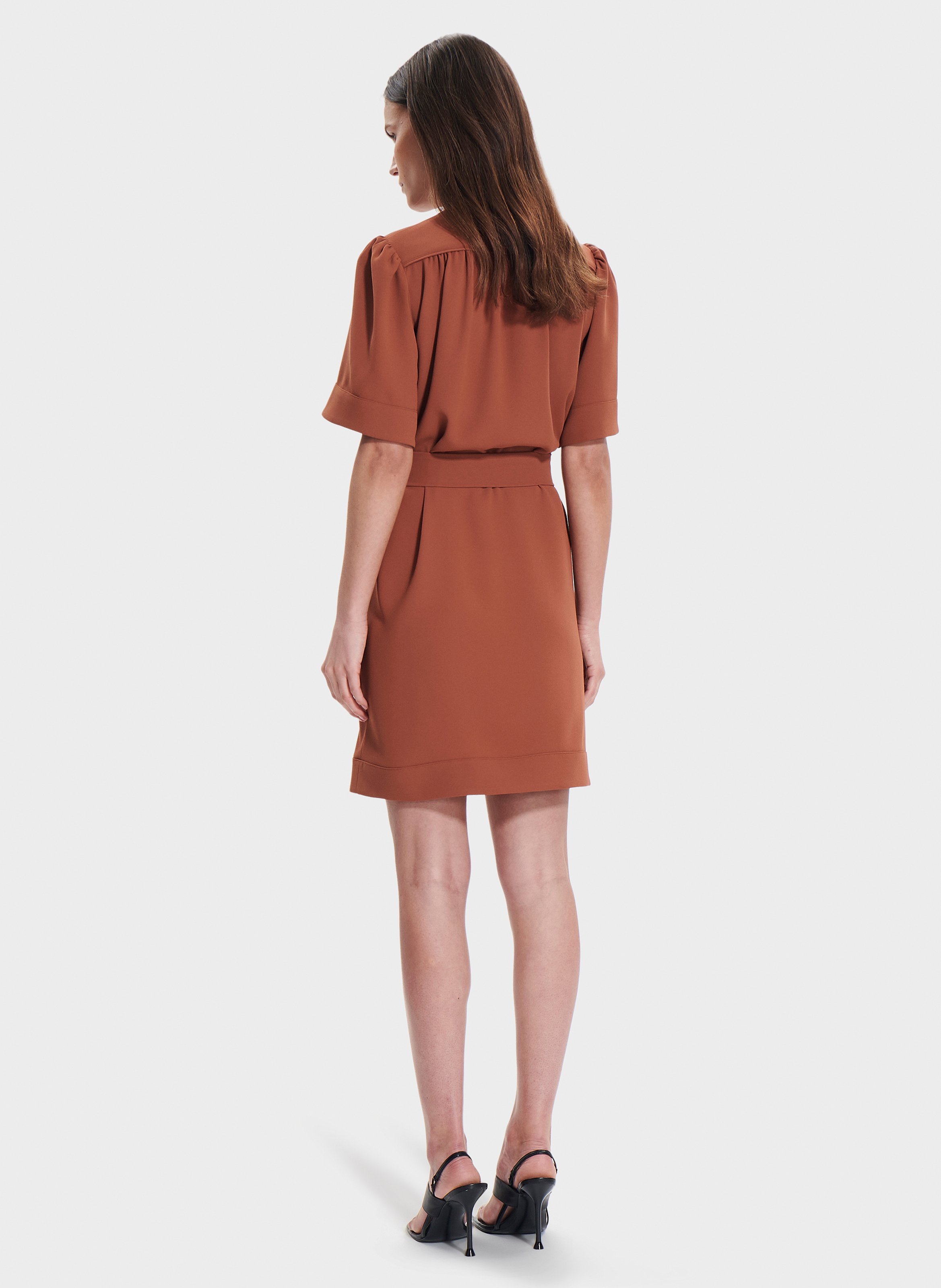 Robe  retie ZAPA Marron