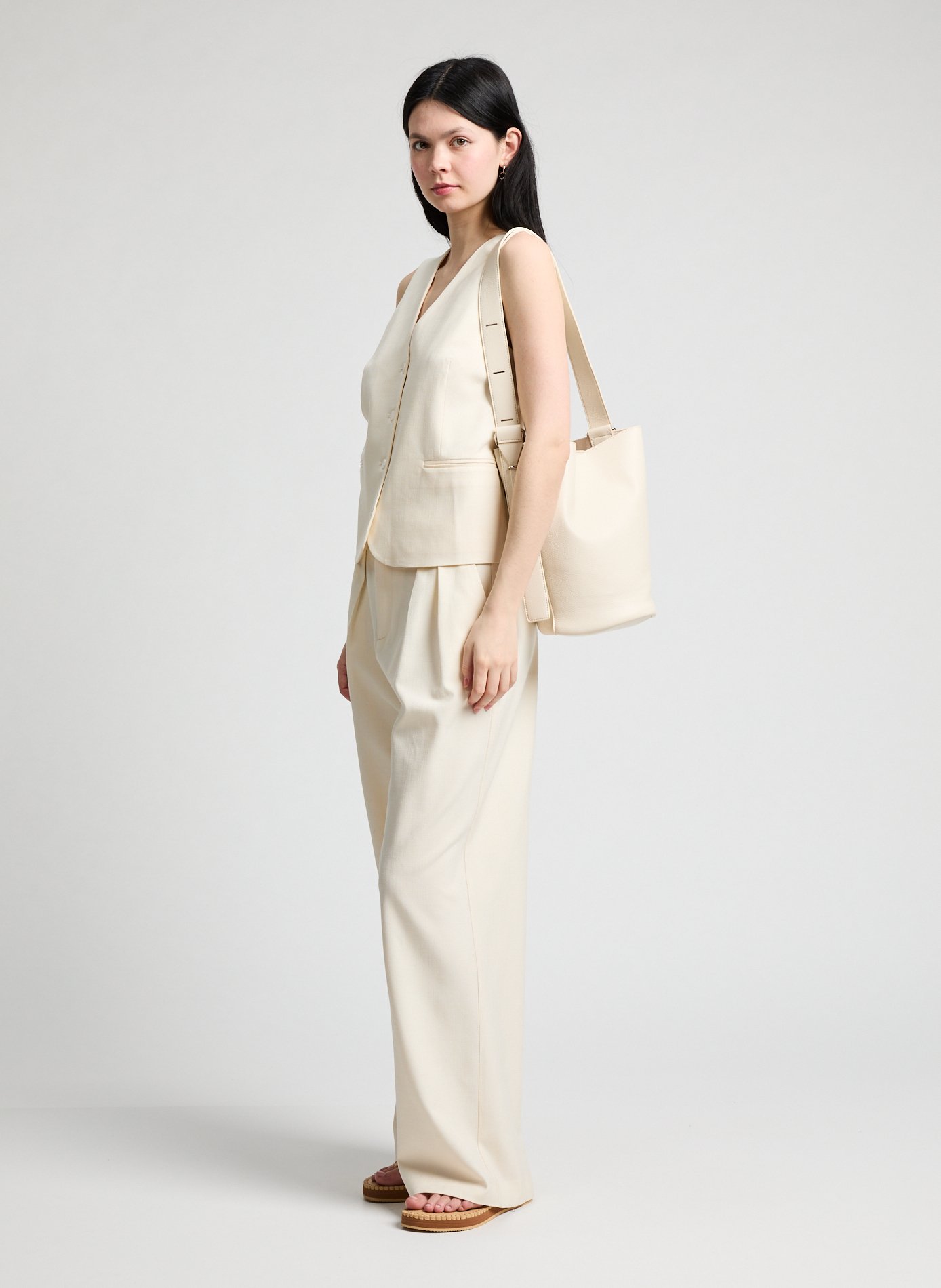 Sac seau  AU PRINTEMPS PARIS Beige