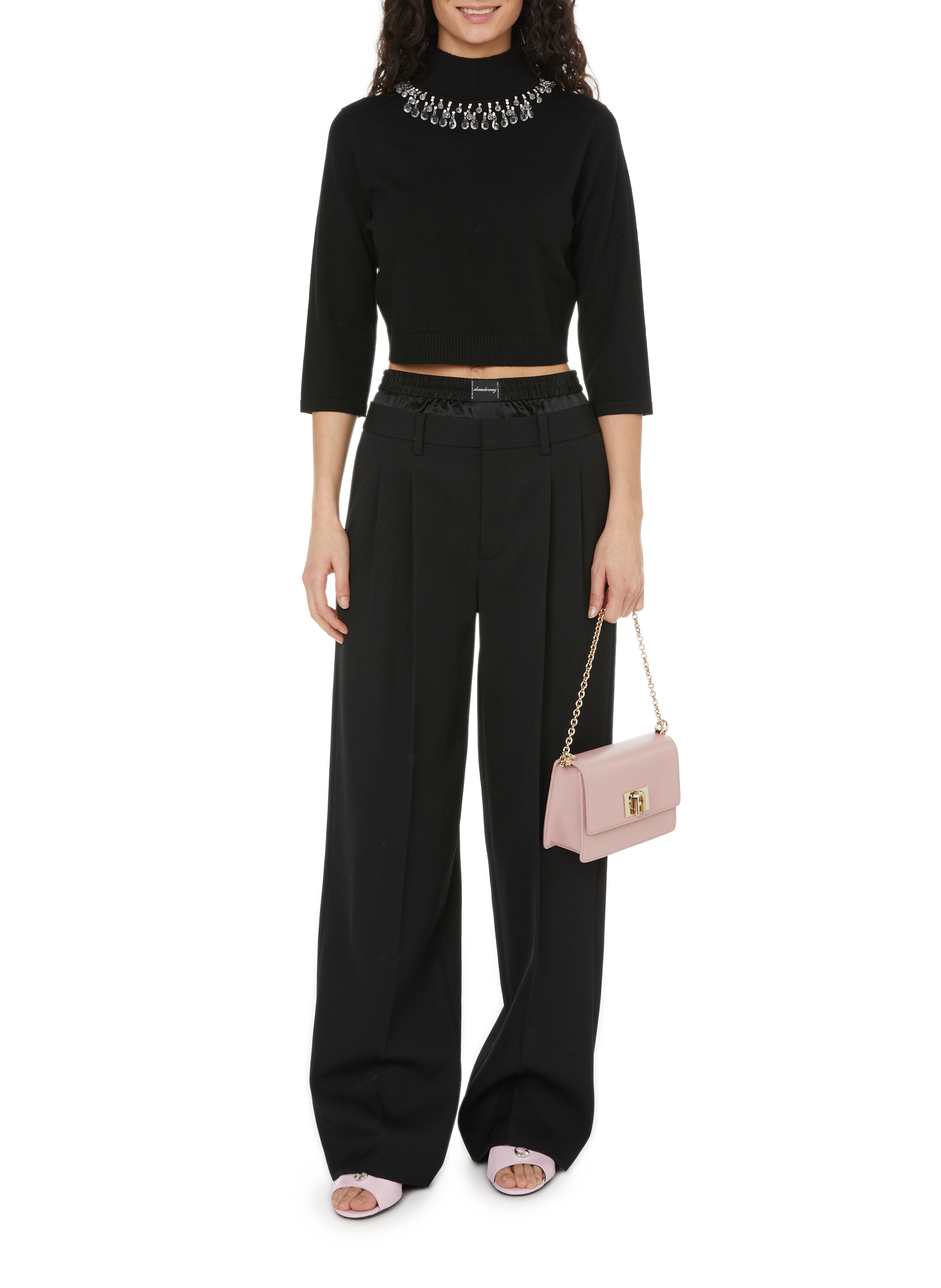 Pull bijoux en laine mérinos ZIMMERMANN Multicolore