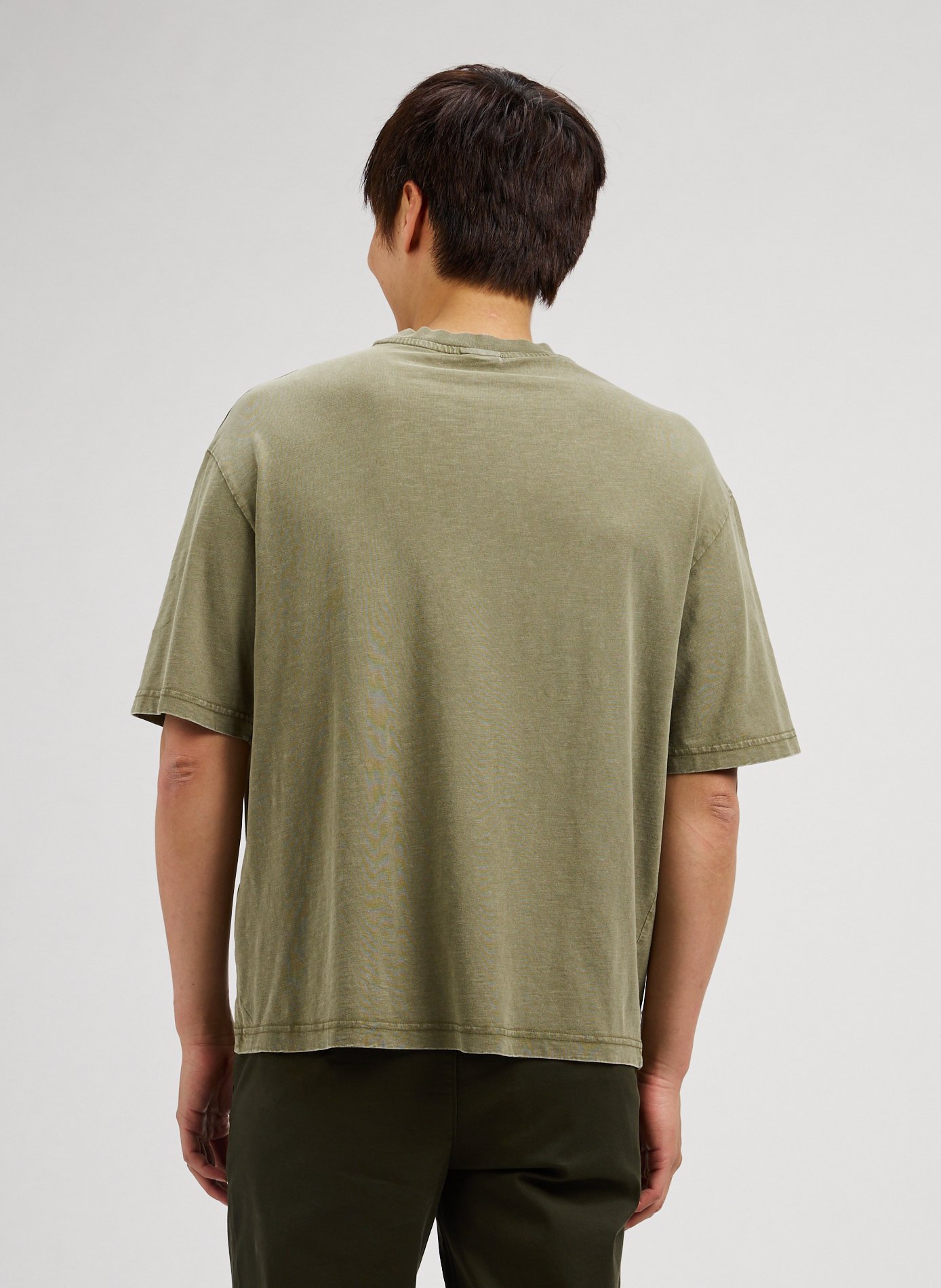 Classic Cotton T-Shirt SELECTED Green