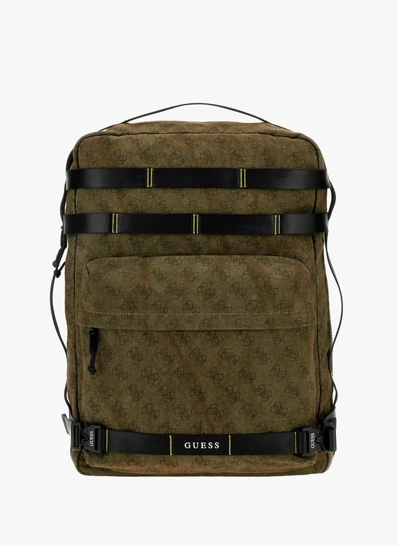 Sac à dos imprimé logo | Kaki by GUESS Sac à dos imprimé logo Kaki