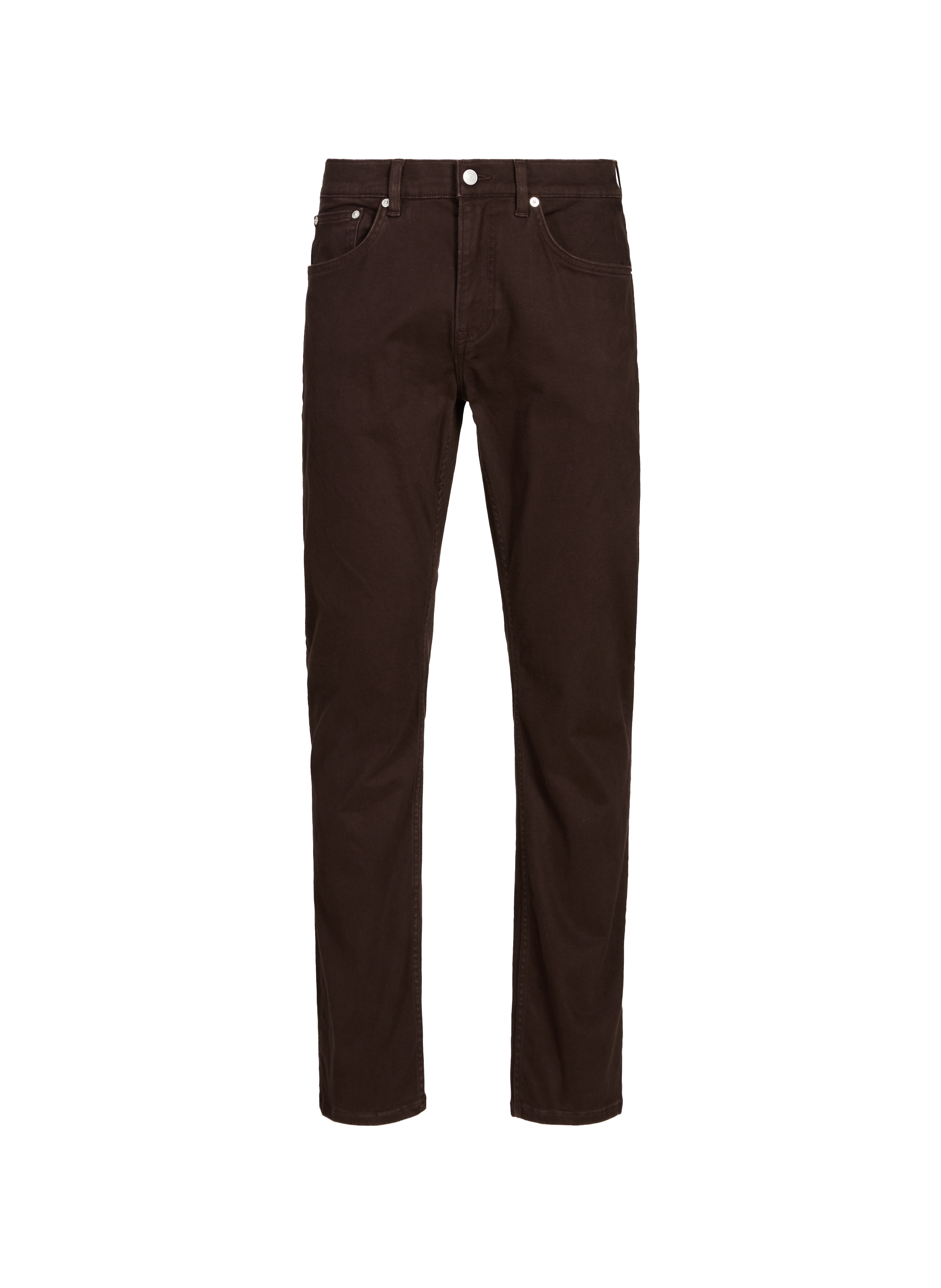 GANT Pantalon droit velours en coton mélangé Marron