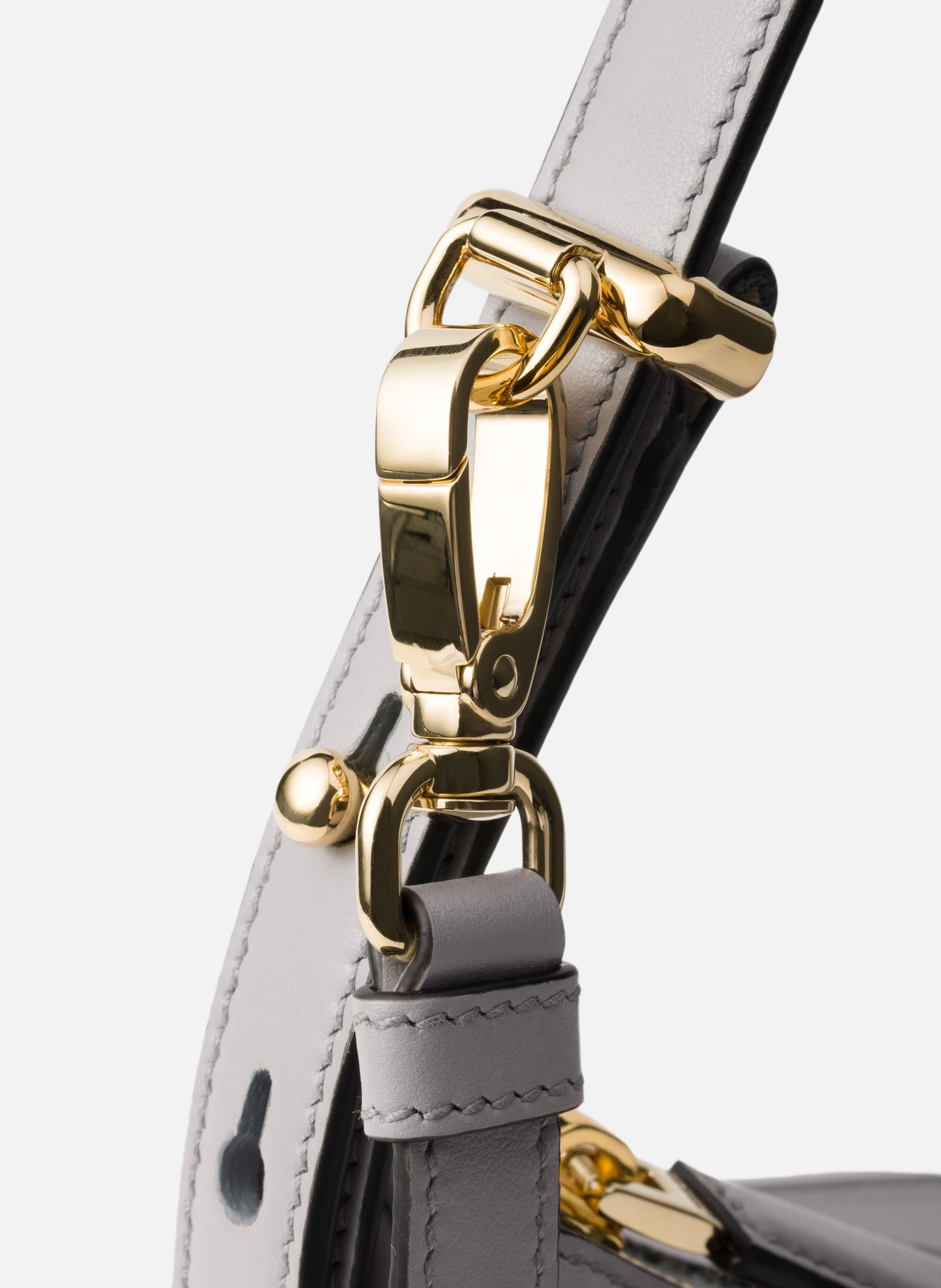 Petit sac porté épaule prada arqué en cuir PRADA Gris