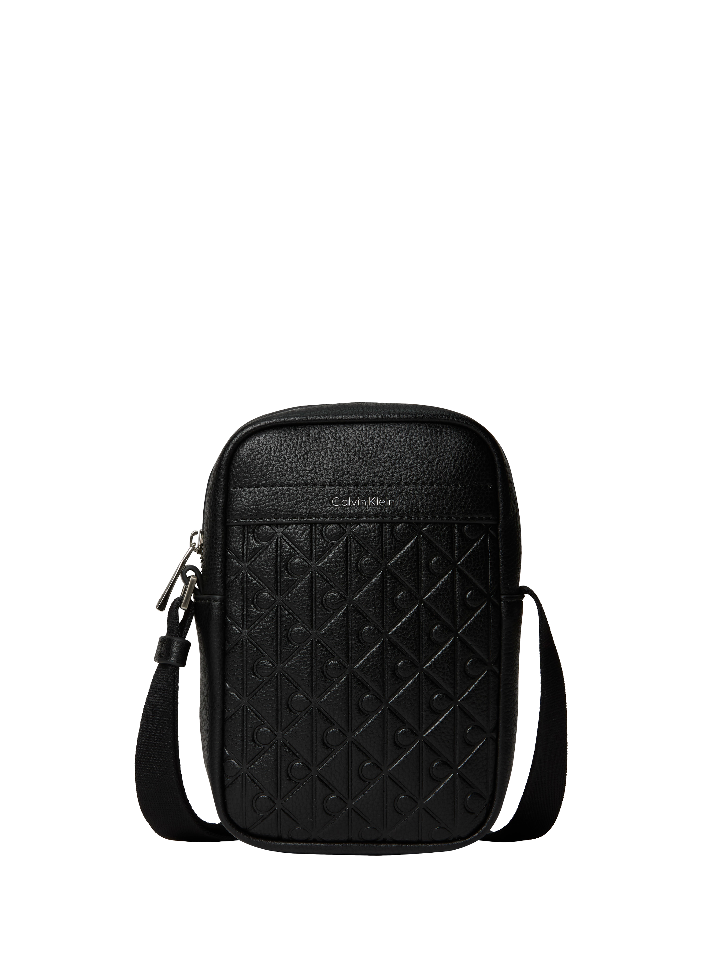 Faux leather shoulder bag CALVIN KLEIN Black