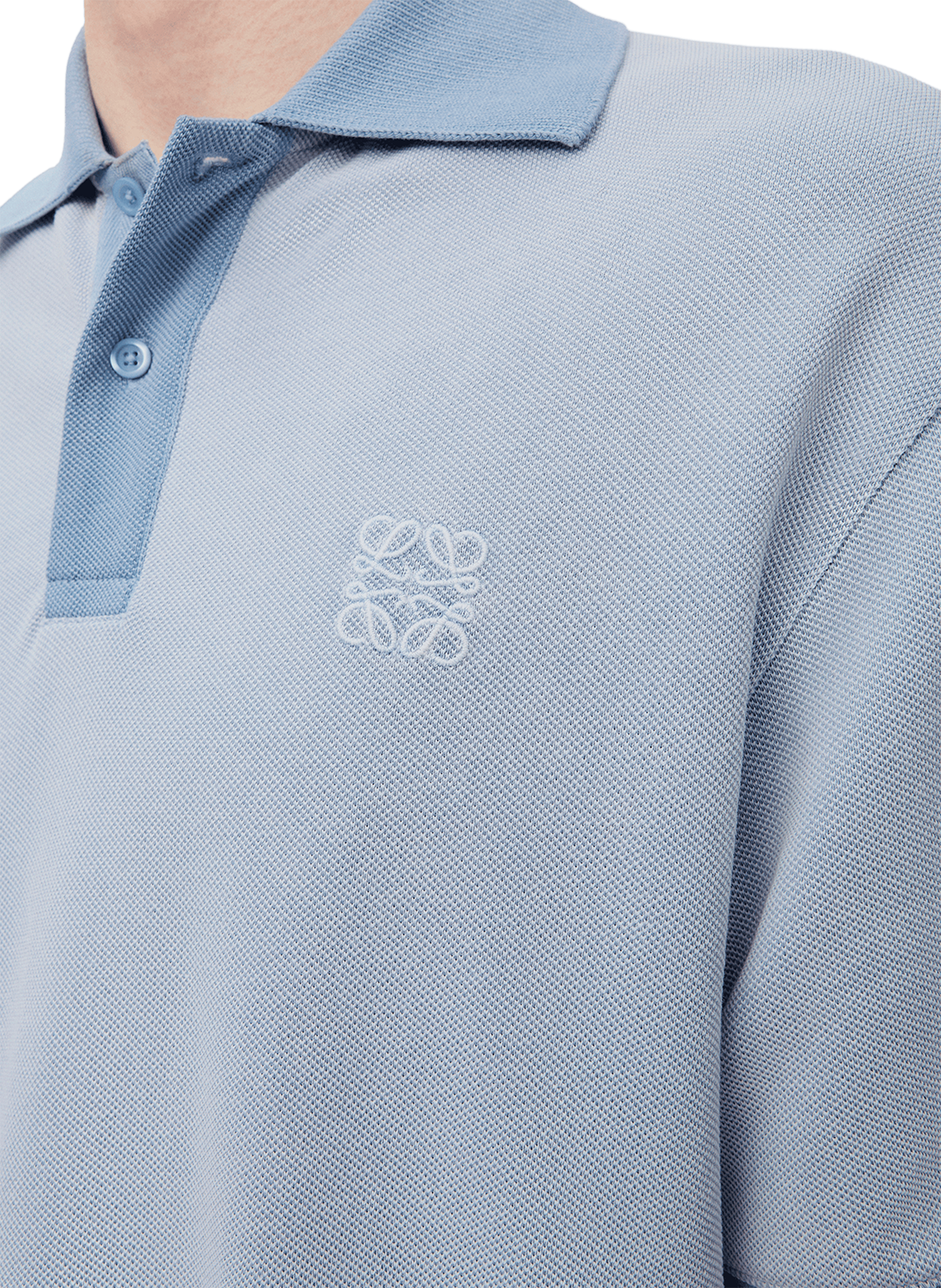 Cotton piqué polo shirt LOEWE Blue