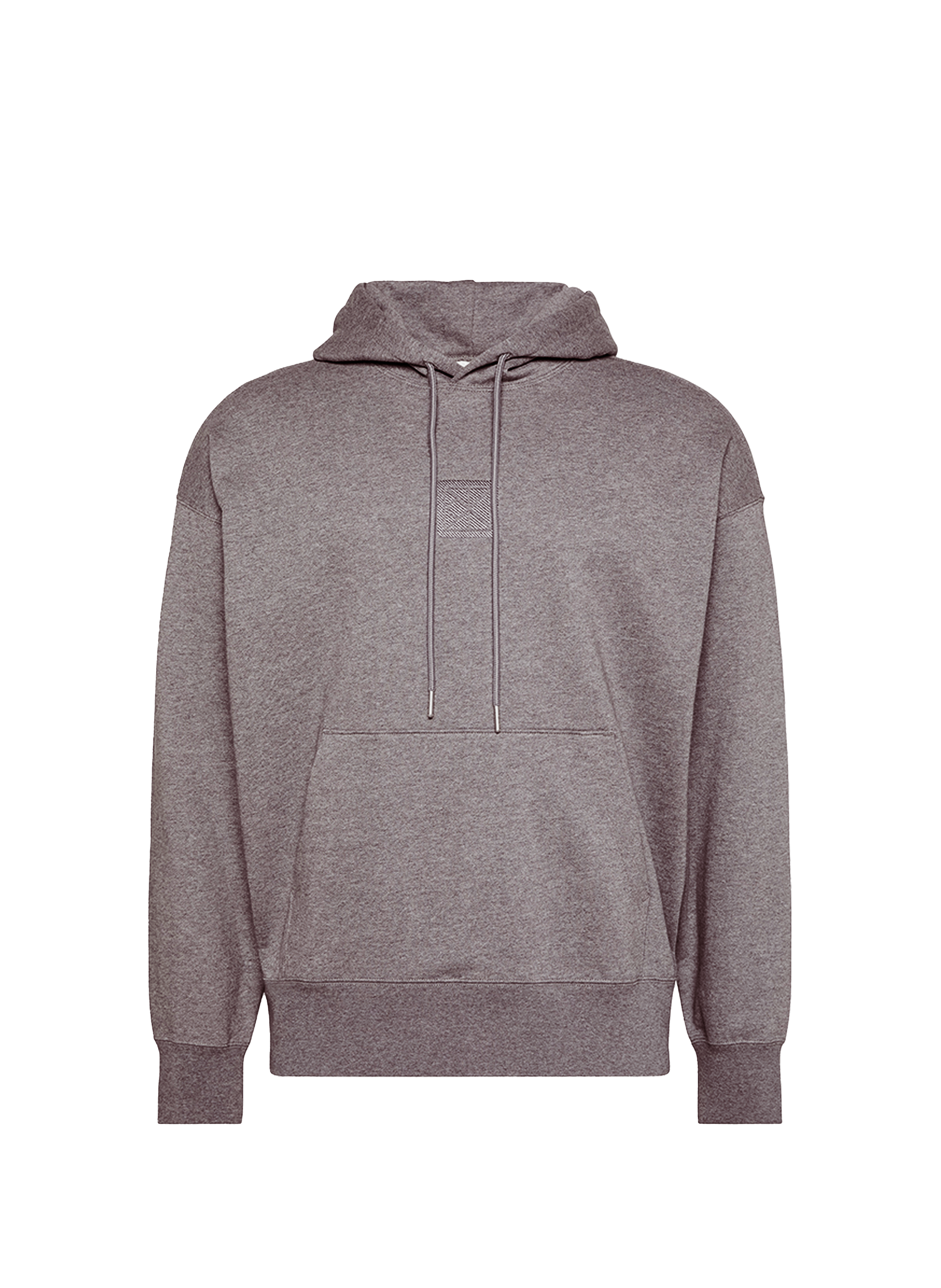 Cotton fleece-blend hoodie CALVIN KLEIN Grey