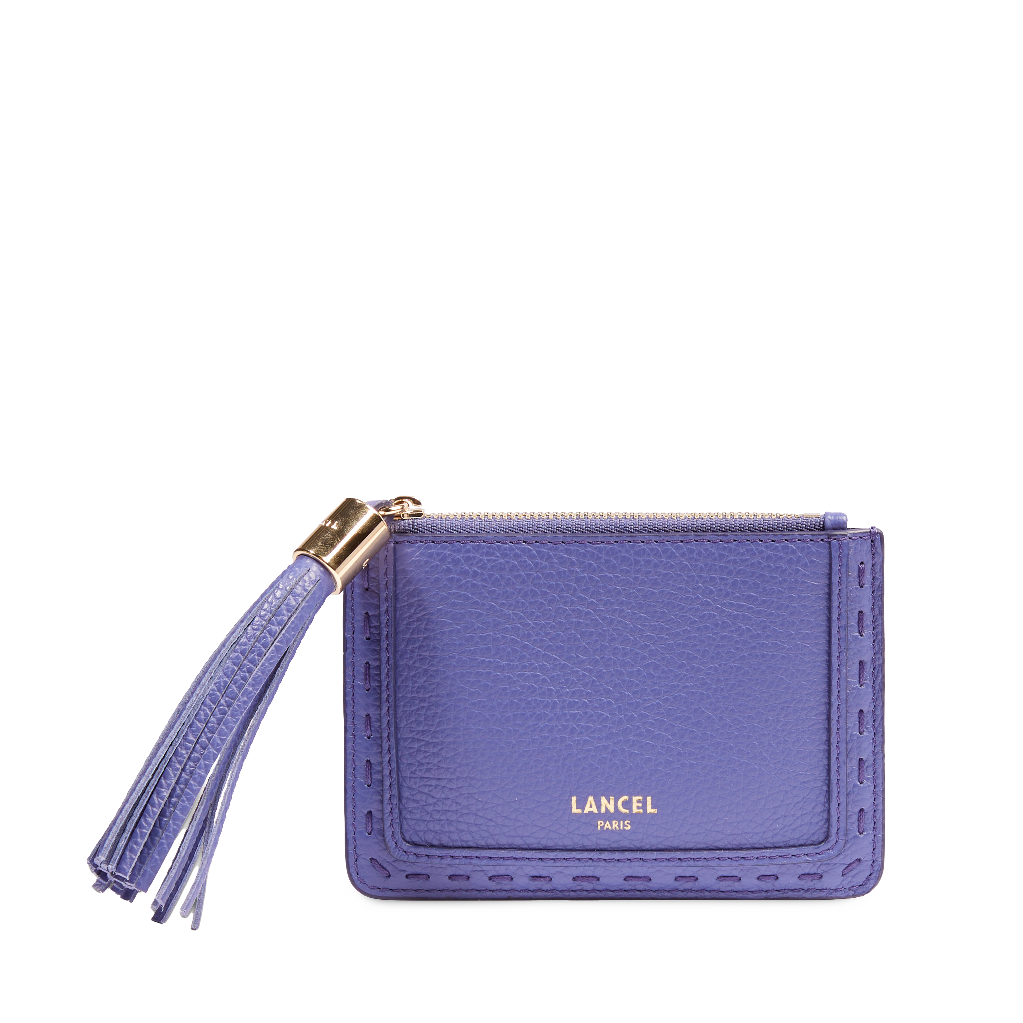 Porte-cartes zippé l premier flirt de lancel en cuir LANCEL Bleu