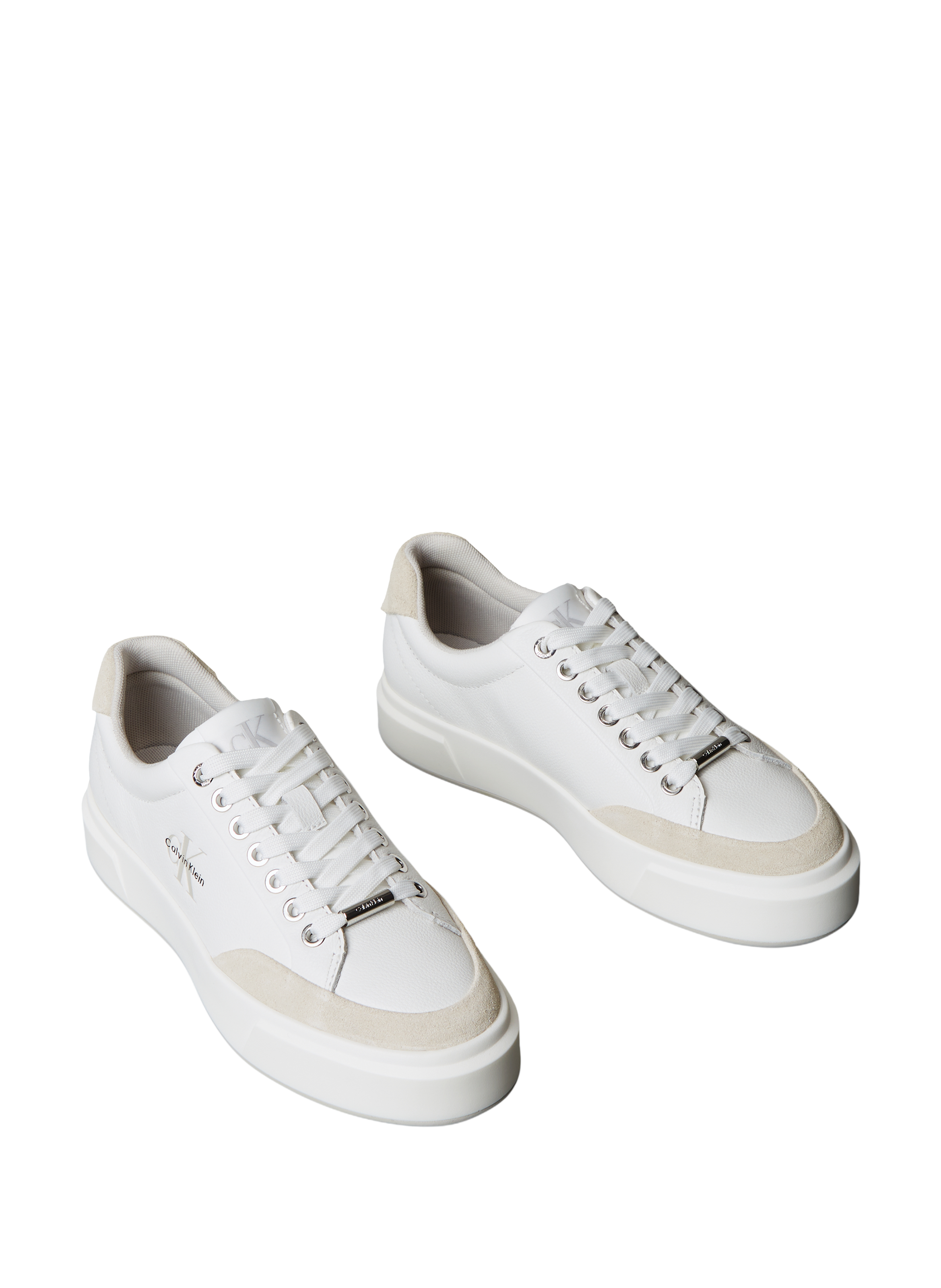Low-top sneakers with panels CALVIN KLEIN White