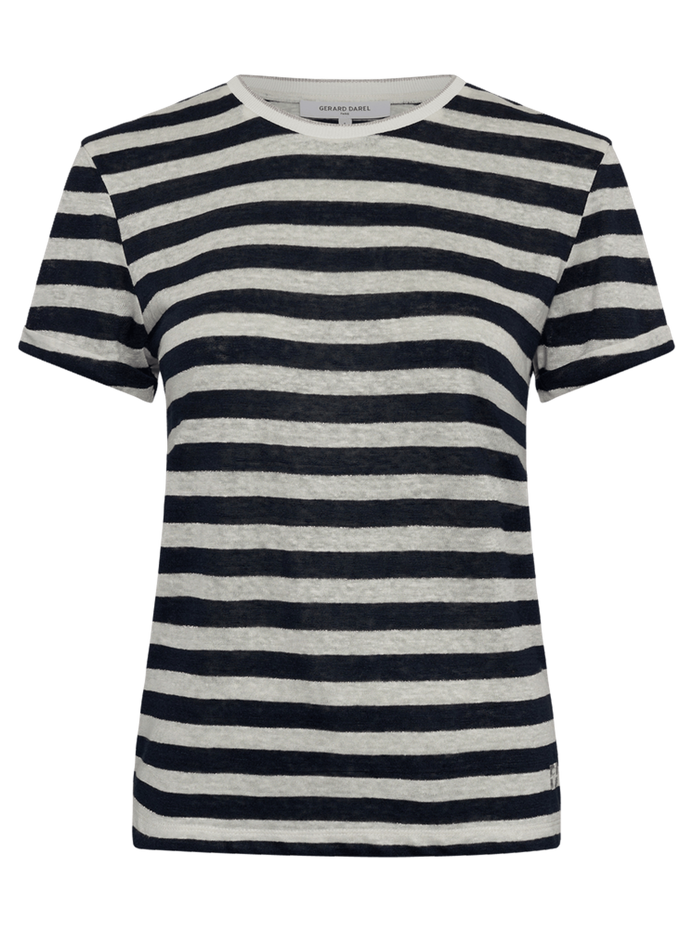 T-shirt rayé en lin et lurex - mellina GERARD DAREL Bleu