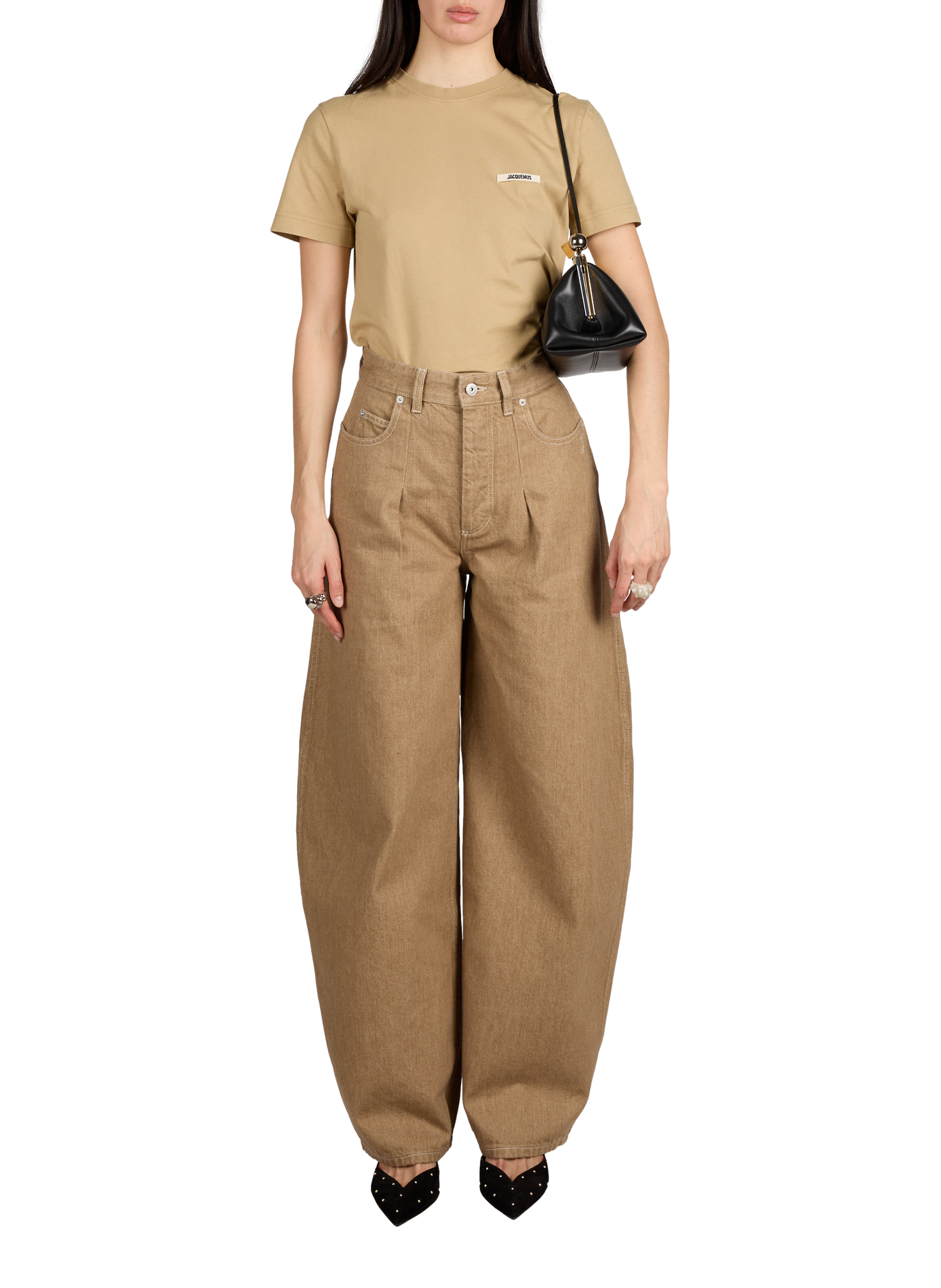 Sac Le Berlingot en cuir  JACQUEMUS Noir