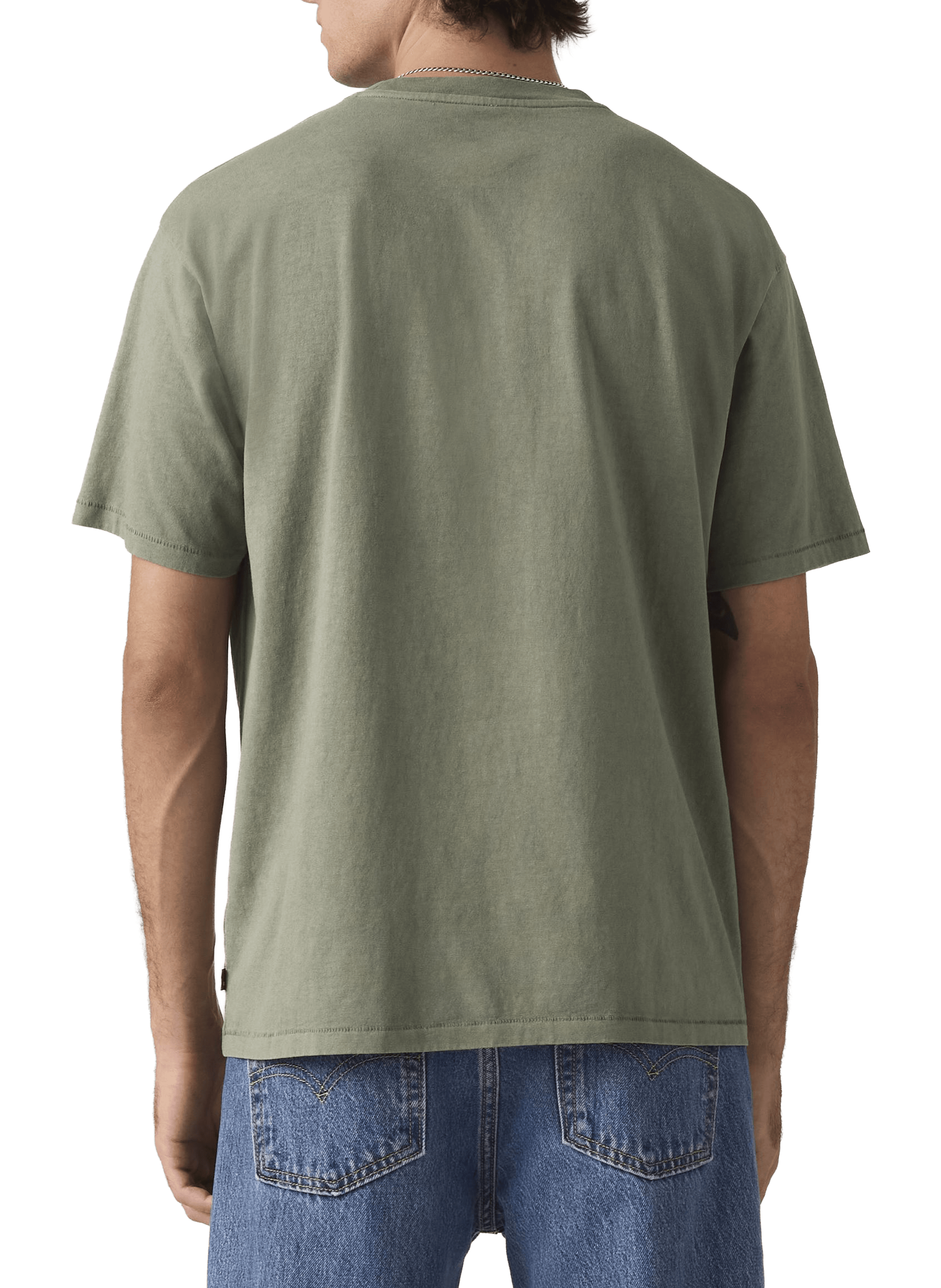 Straight logo cotton t-shirt LEVI'S Green