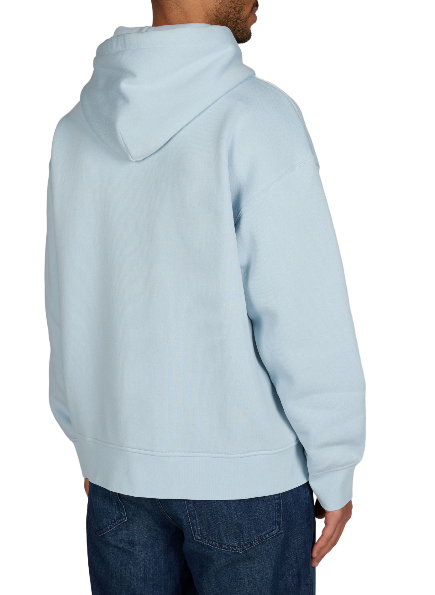 Straight sweatshirt in blended cotton FAGUO Blue