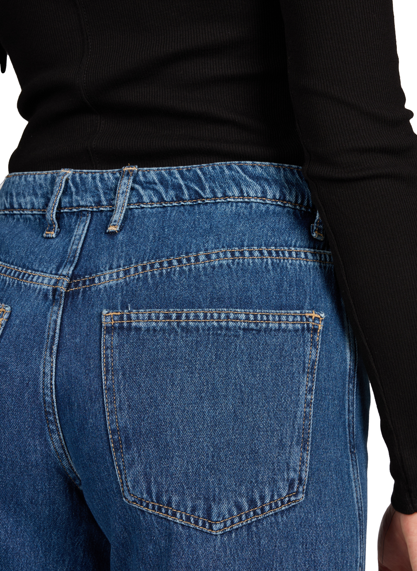 Jean large Tssofie en coton mélangé TOPSHOP Bleu