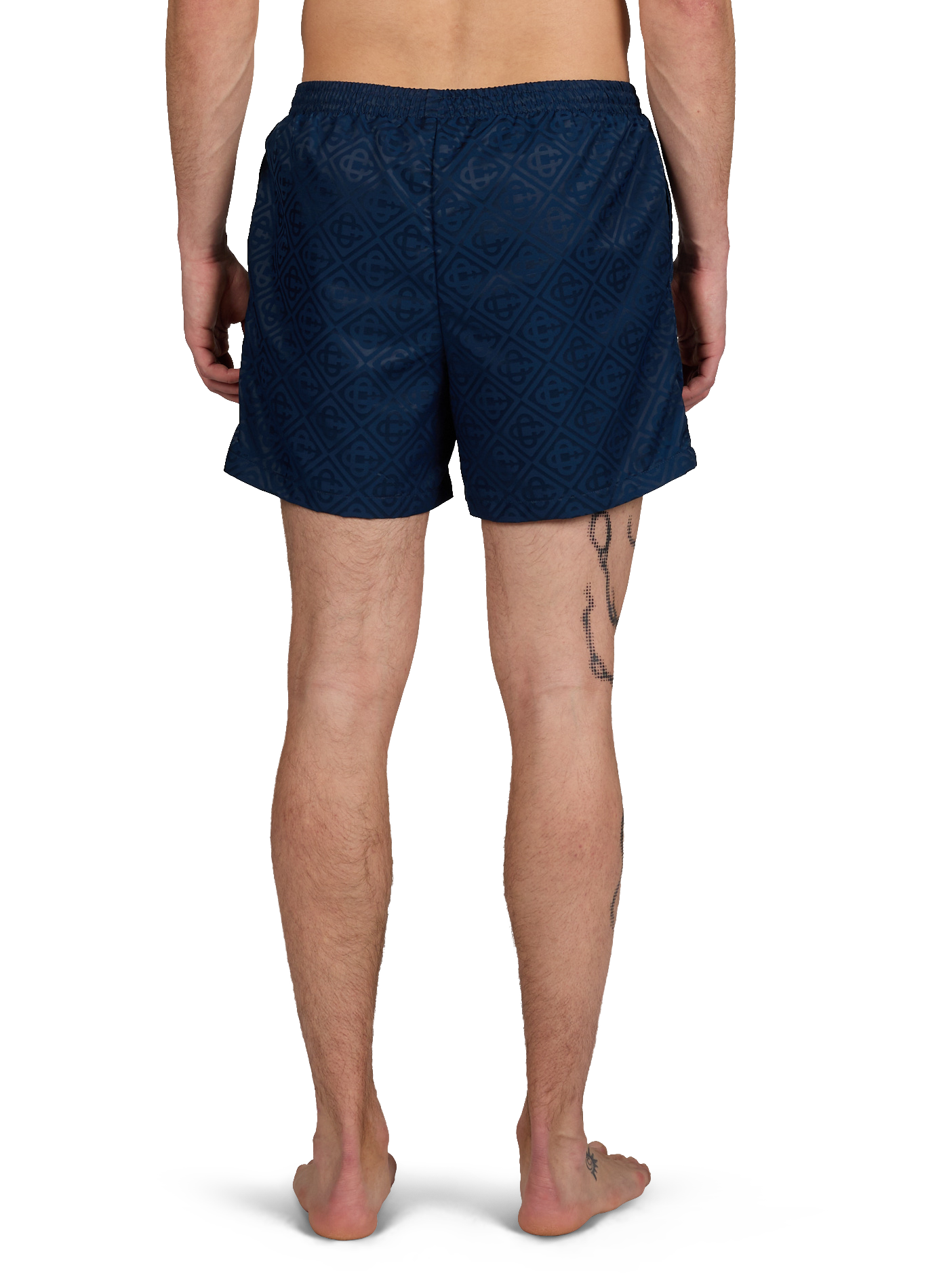 Logo swim shorts CASABLANCA PARIS Blue