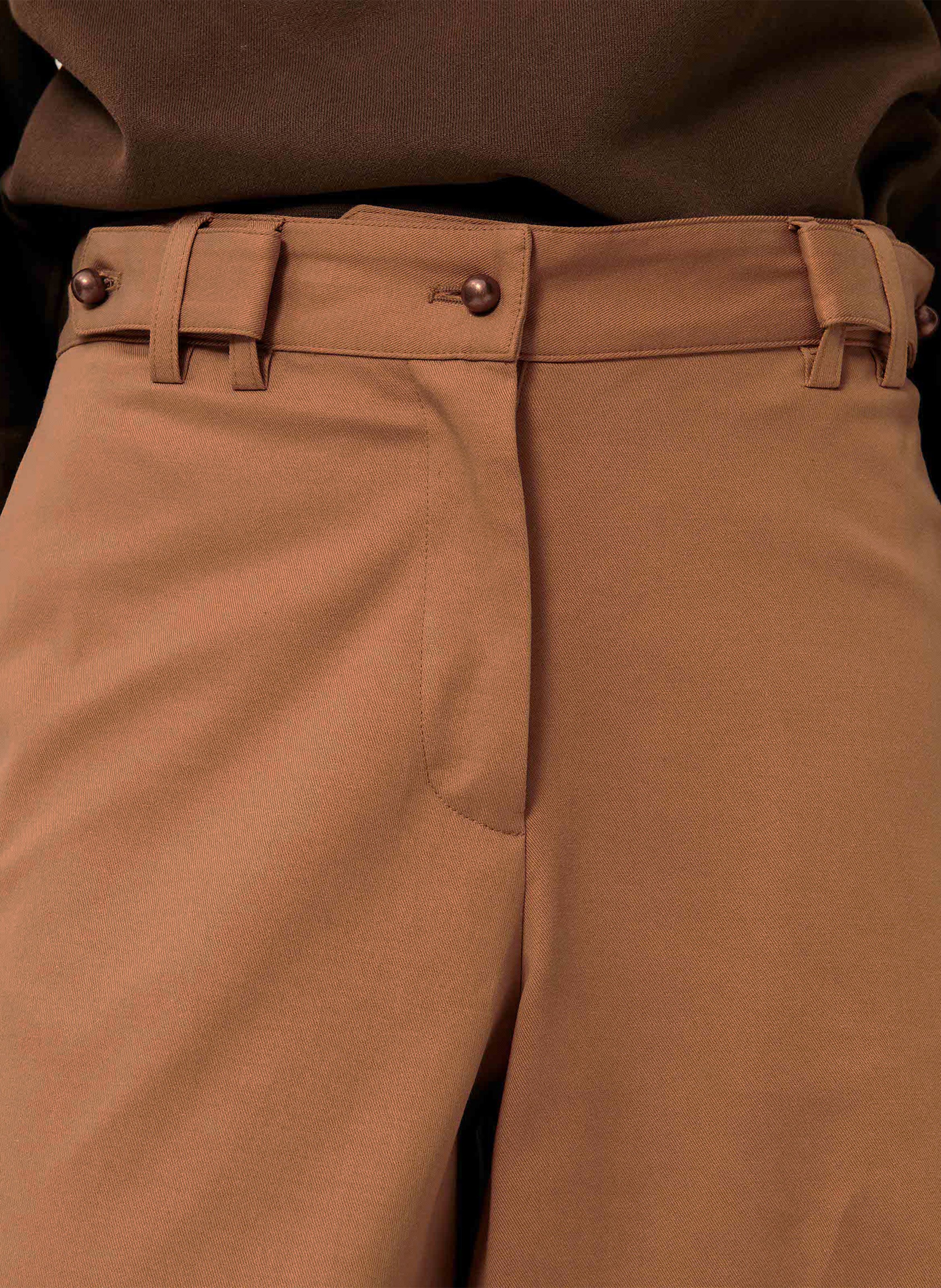 Pantalon large taille haute uni wesley SESSUN Beige