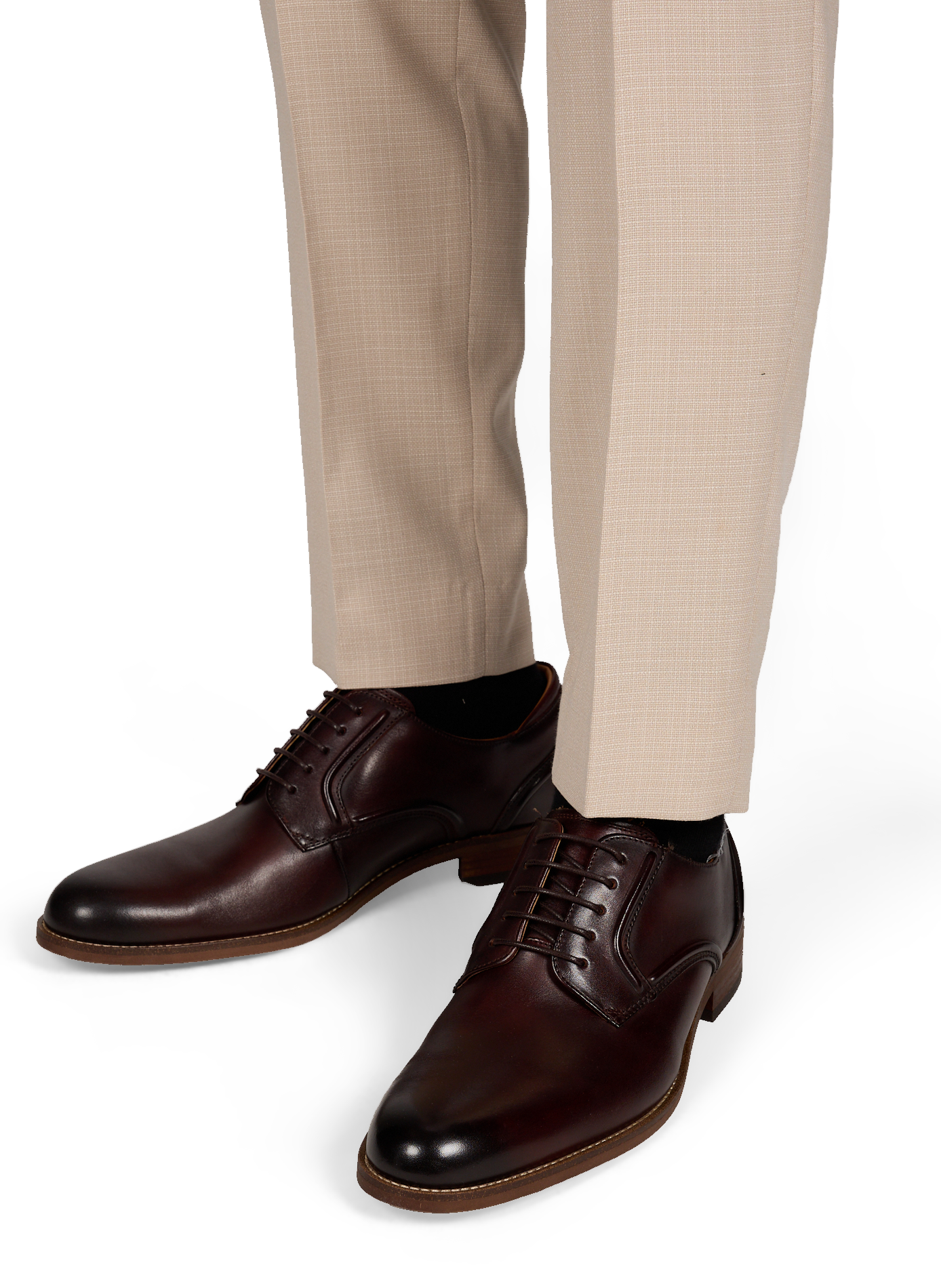 Calfskin leather lace-up loafers CLARKS Brown