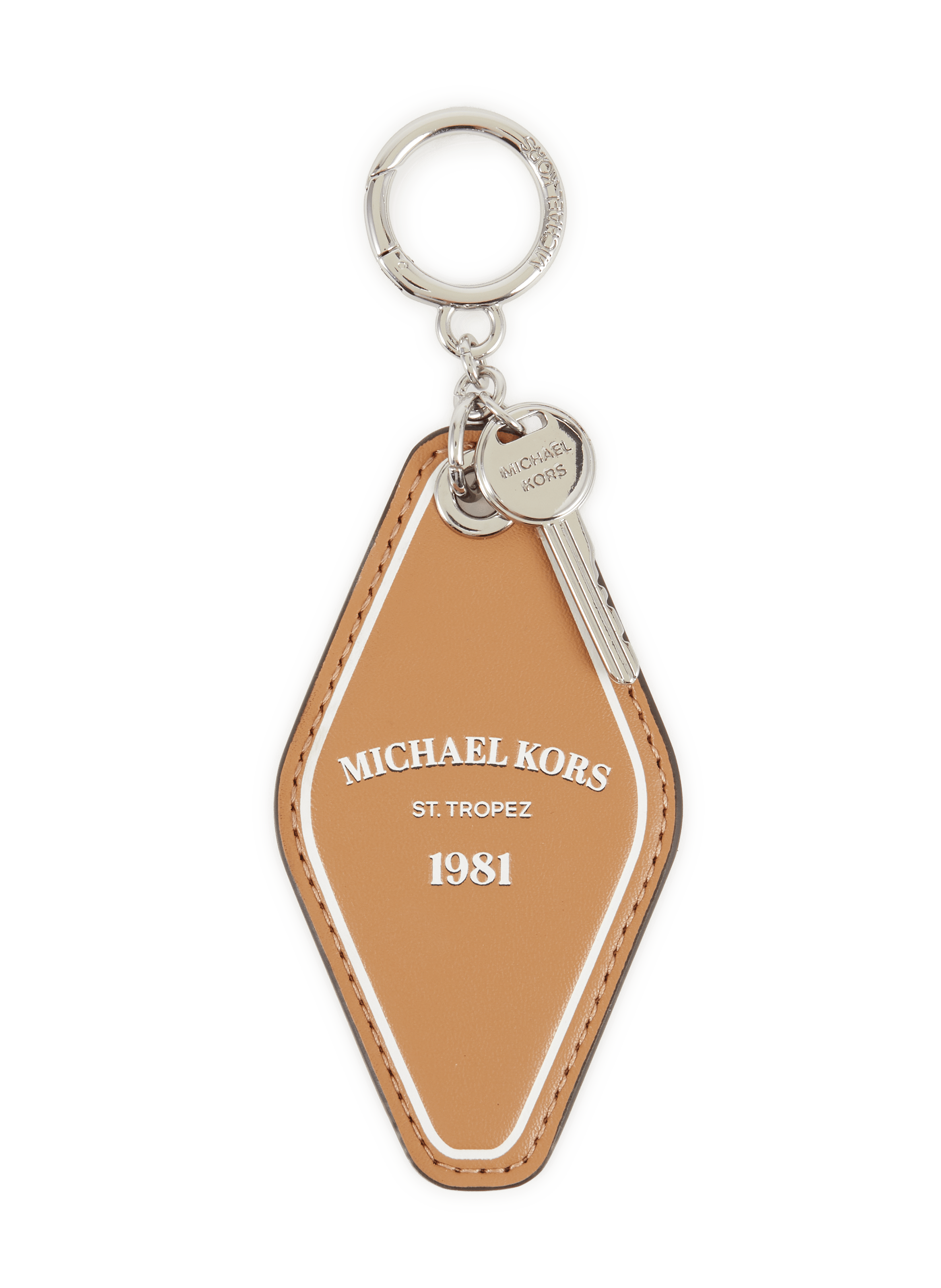 Portachiavi a rombo con chiave MICHAEL KORS Marrone