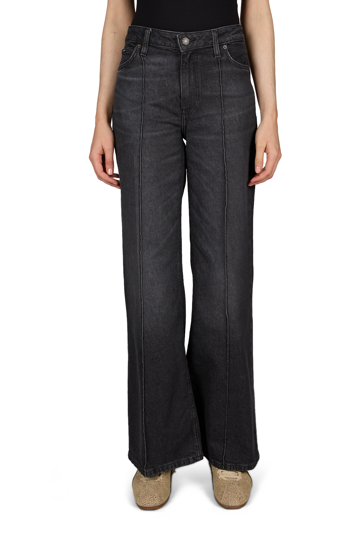 Flare-Jeans aus Baumwollmischung GUESS Grau