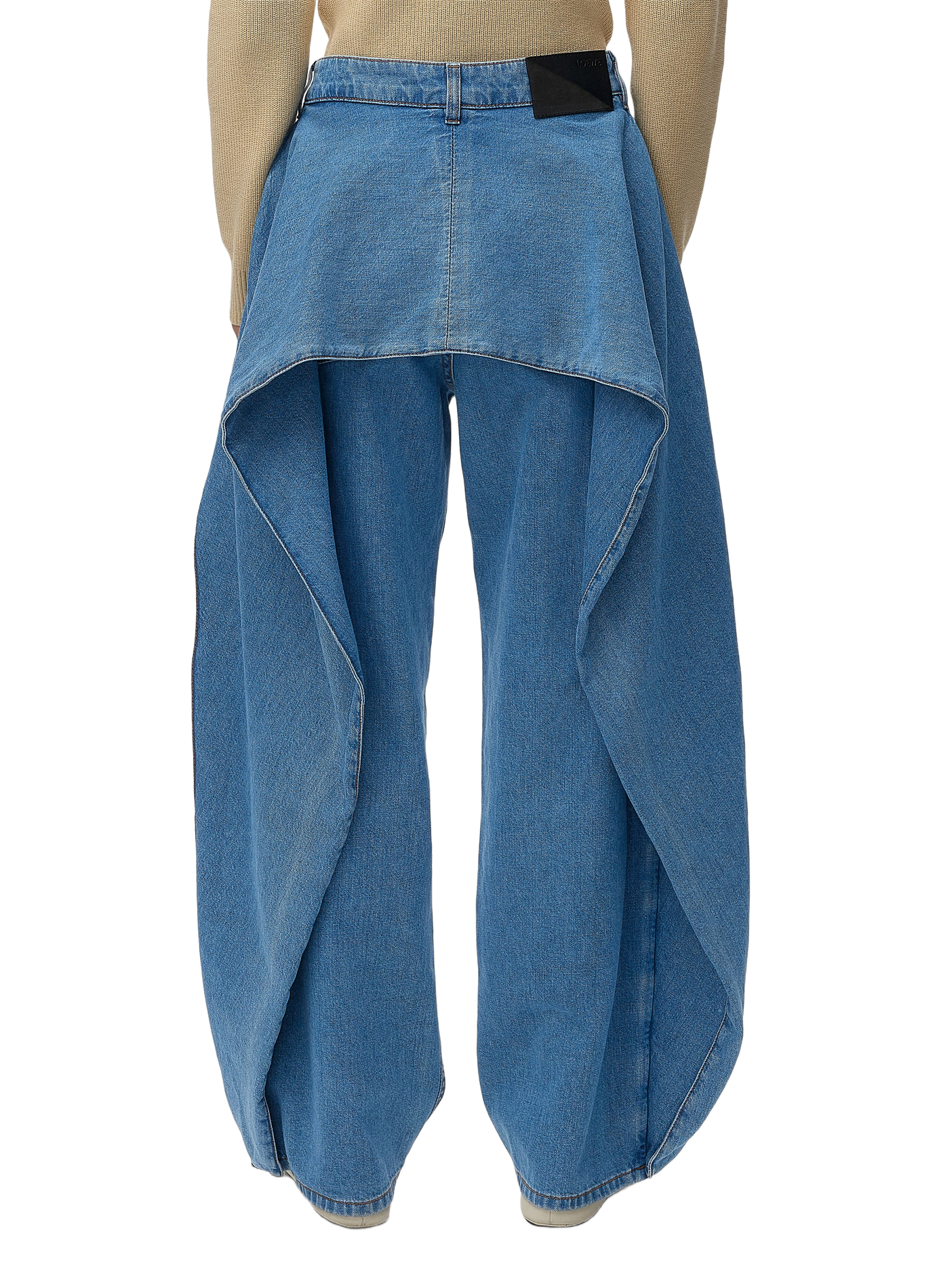 Washed cotton denim jeans LOEWE Blue