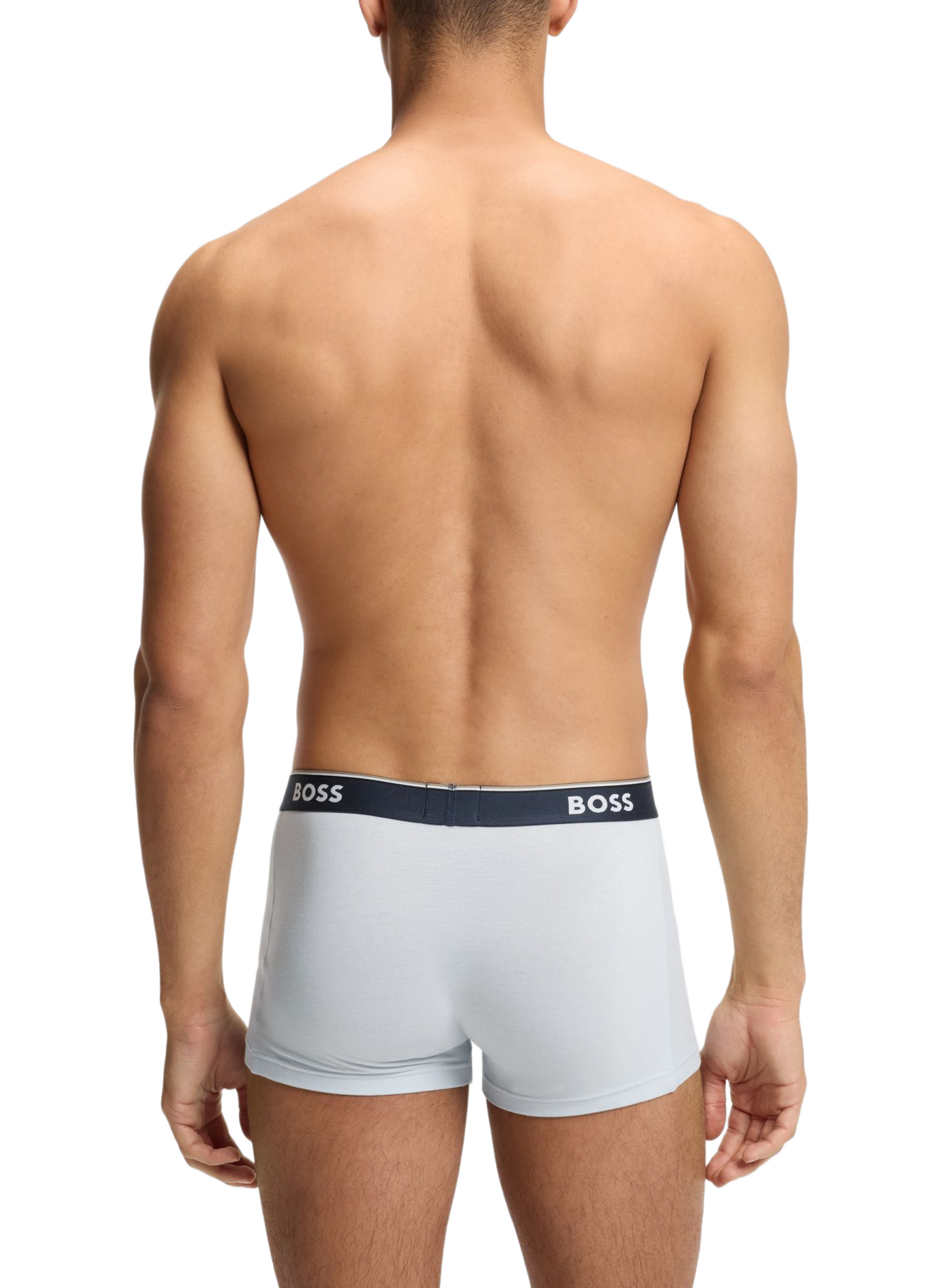 Set of 3 plain boxers in mixed cotton BOSS Multicolour