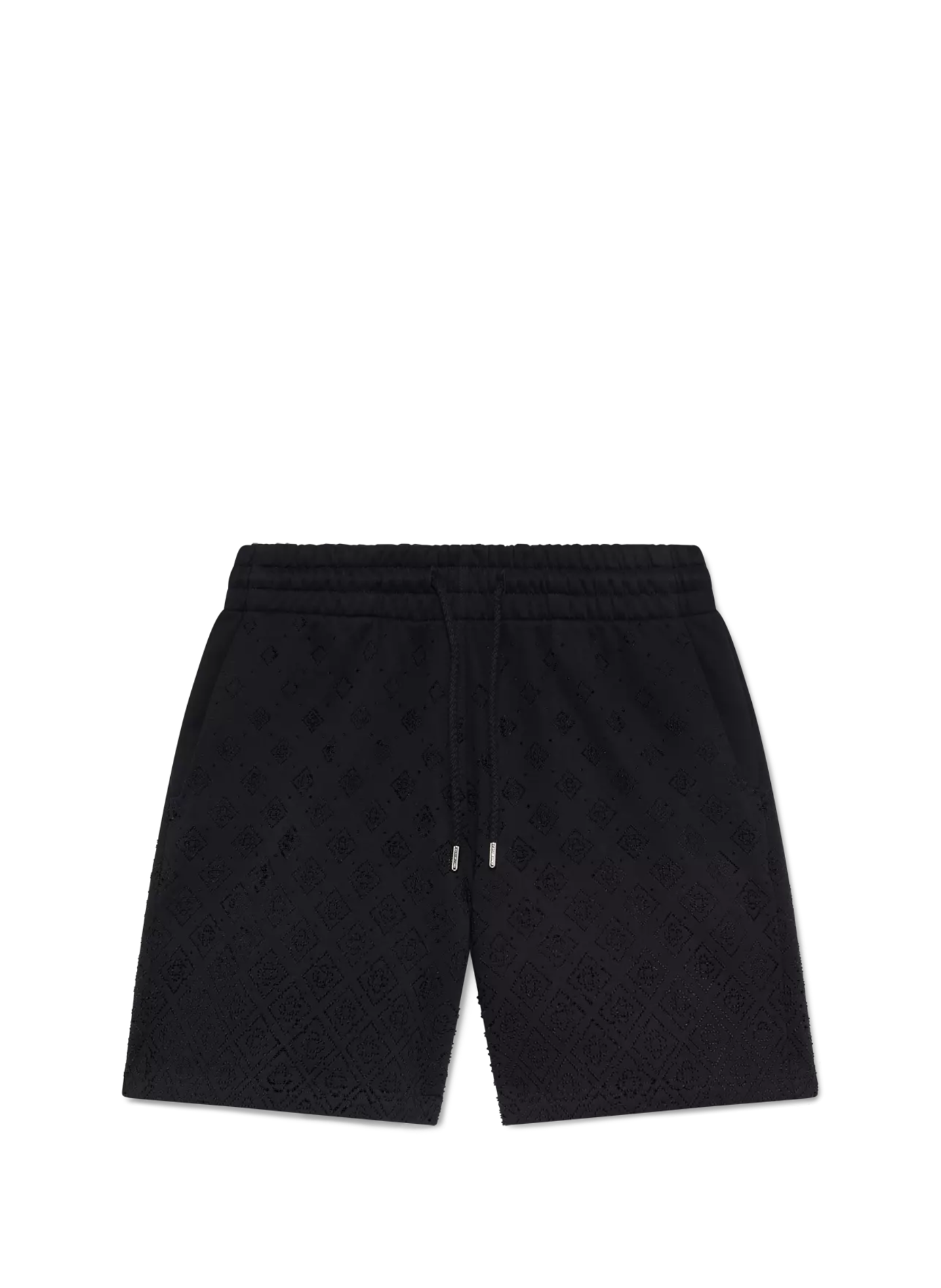 Shiny Monogram Short Crystal in Cotton CASABLANCA PARIS Black