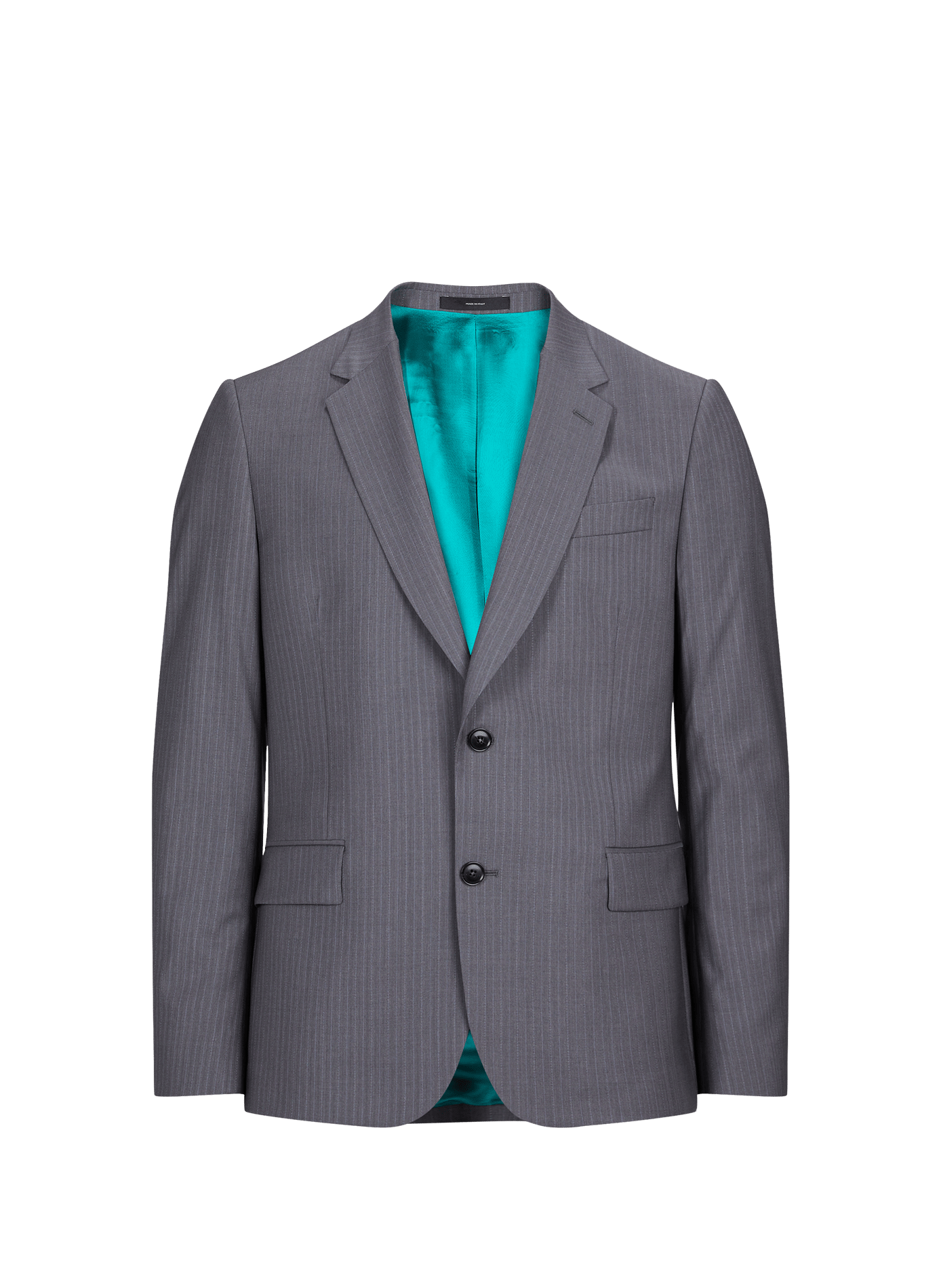 Two-piece wool striped suit PAUL SMITH Grey