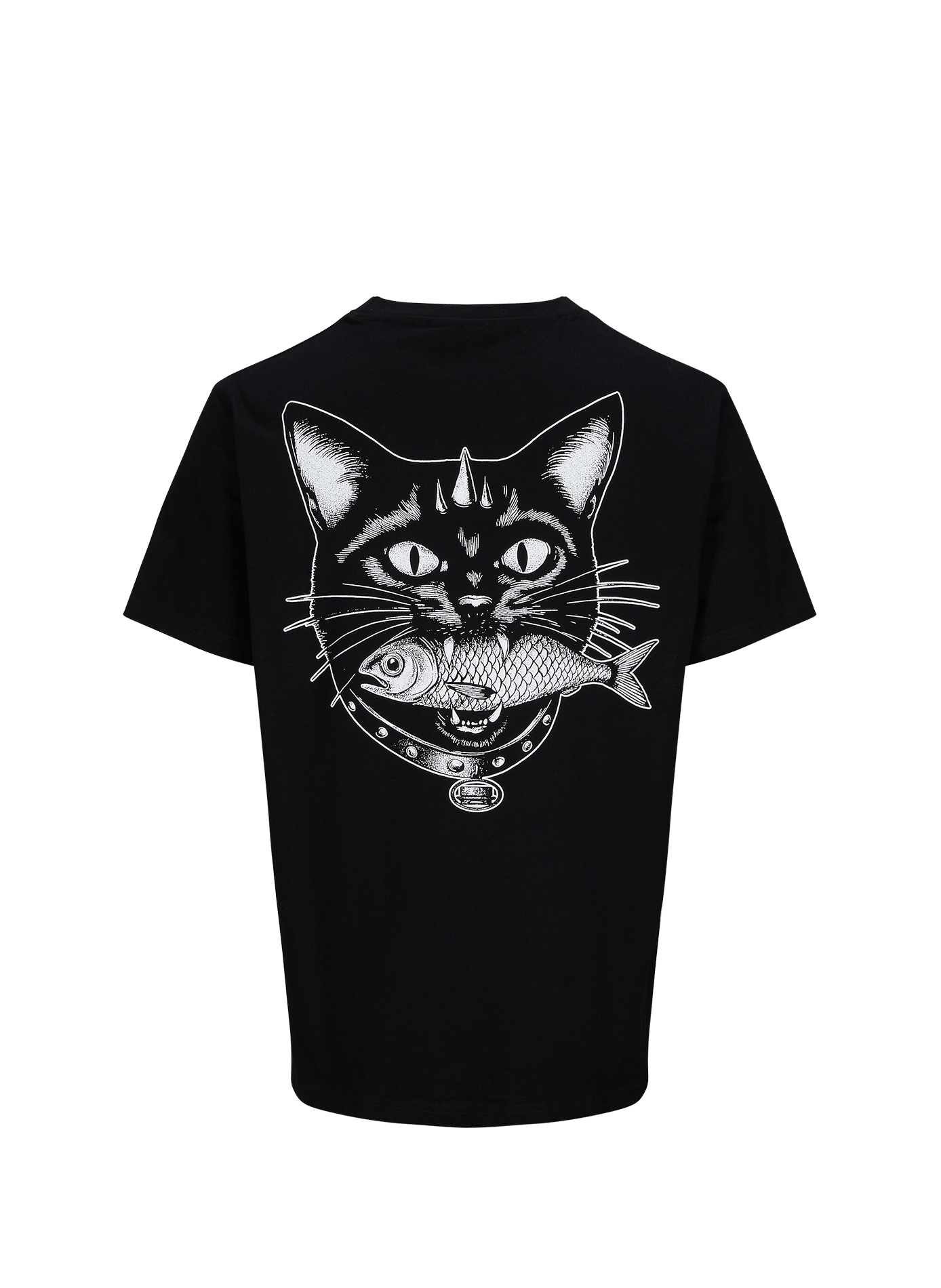 T-shirt en coton JACKER. Noir