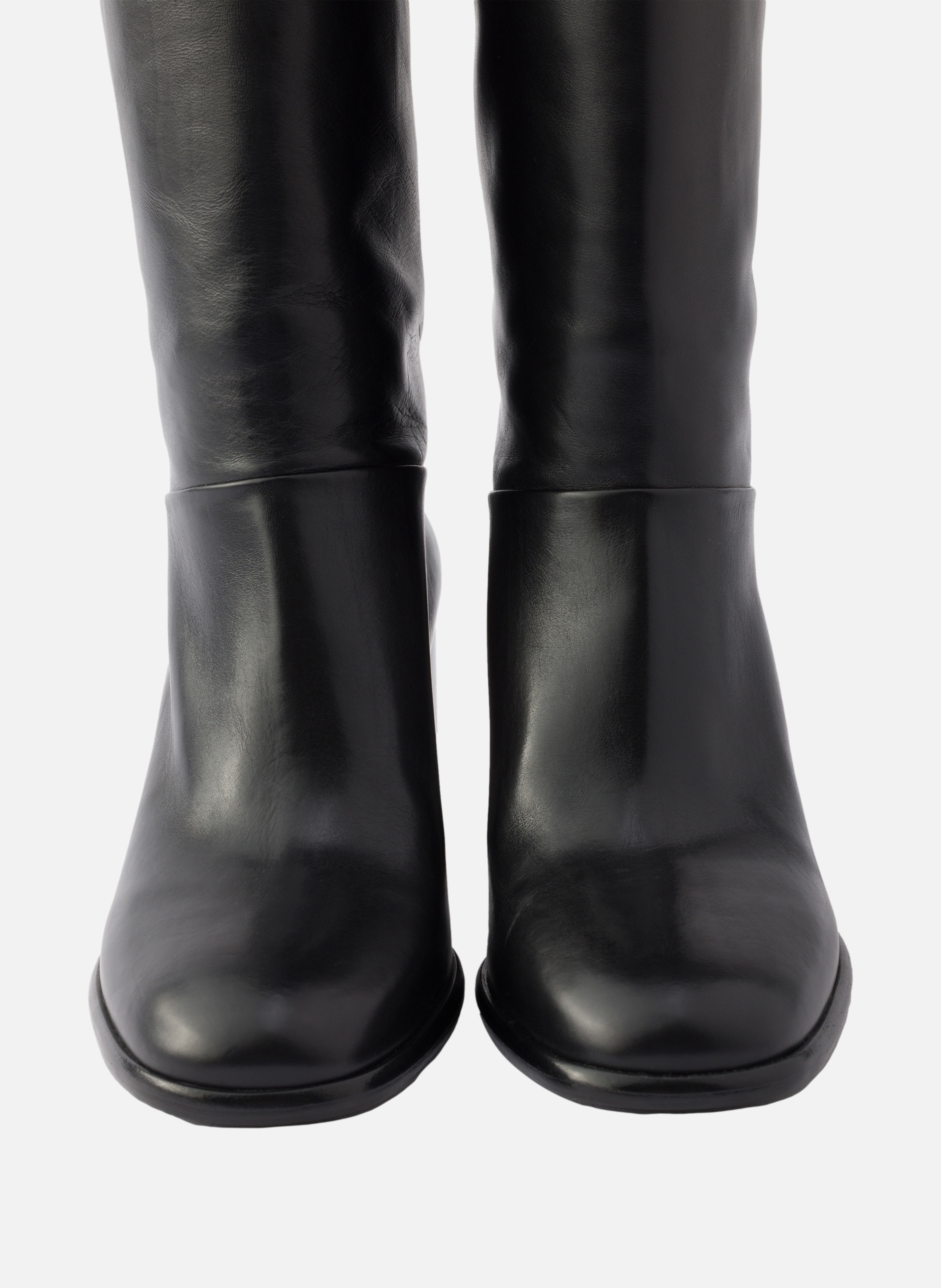 Bottes en cuir PRADA Noir