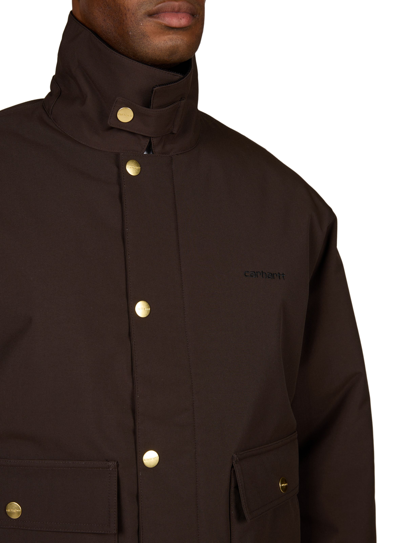 Rechte bomberjack met ribgebreide kraag CARHARTT WIP Bruin