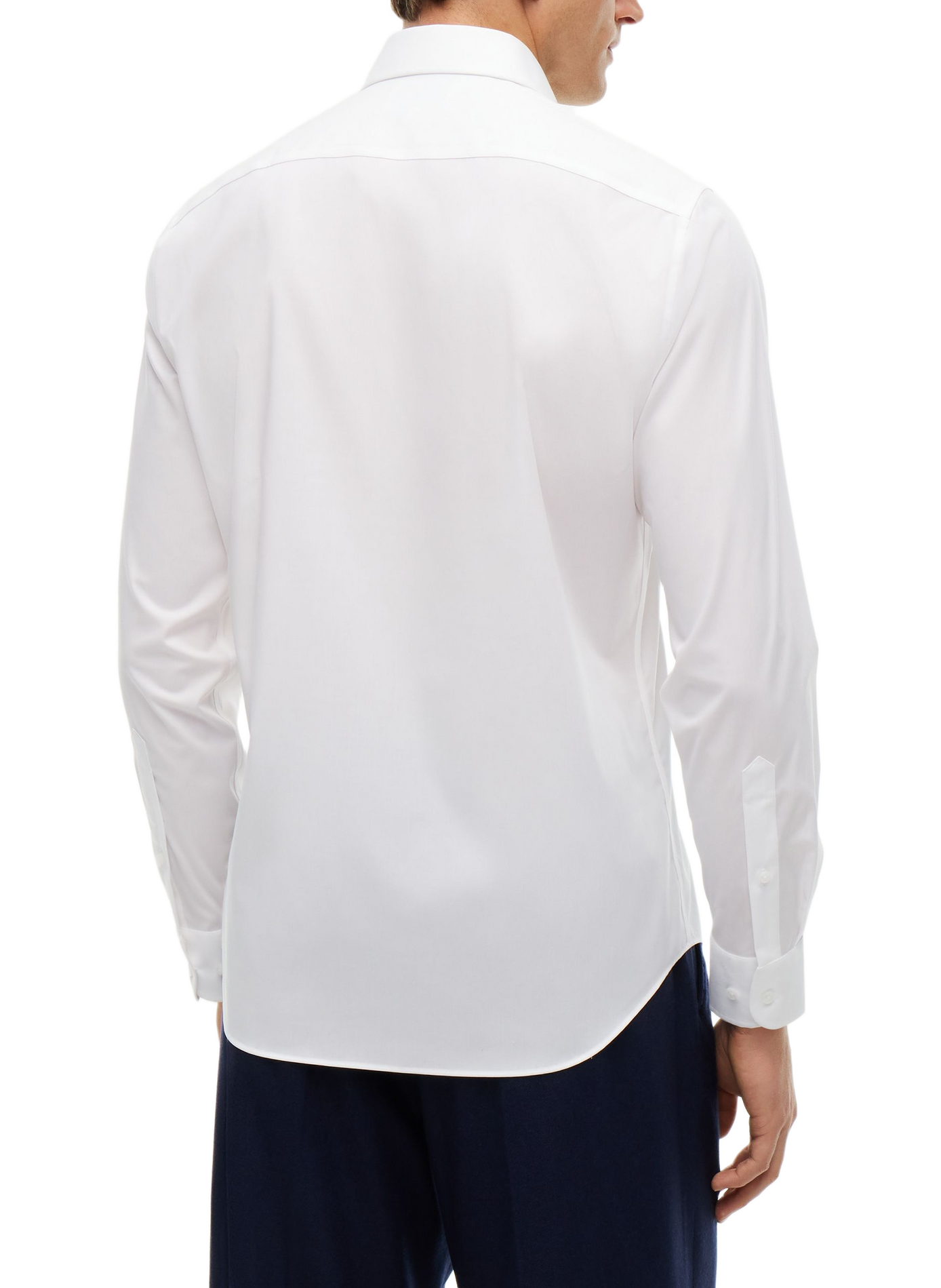 Straight classic collar shirt in cotton TOMMY HILFIGER White
