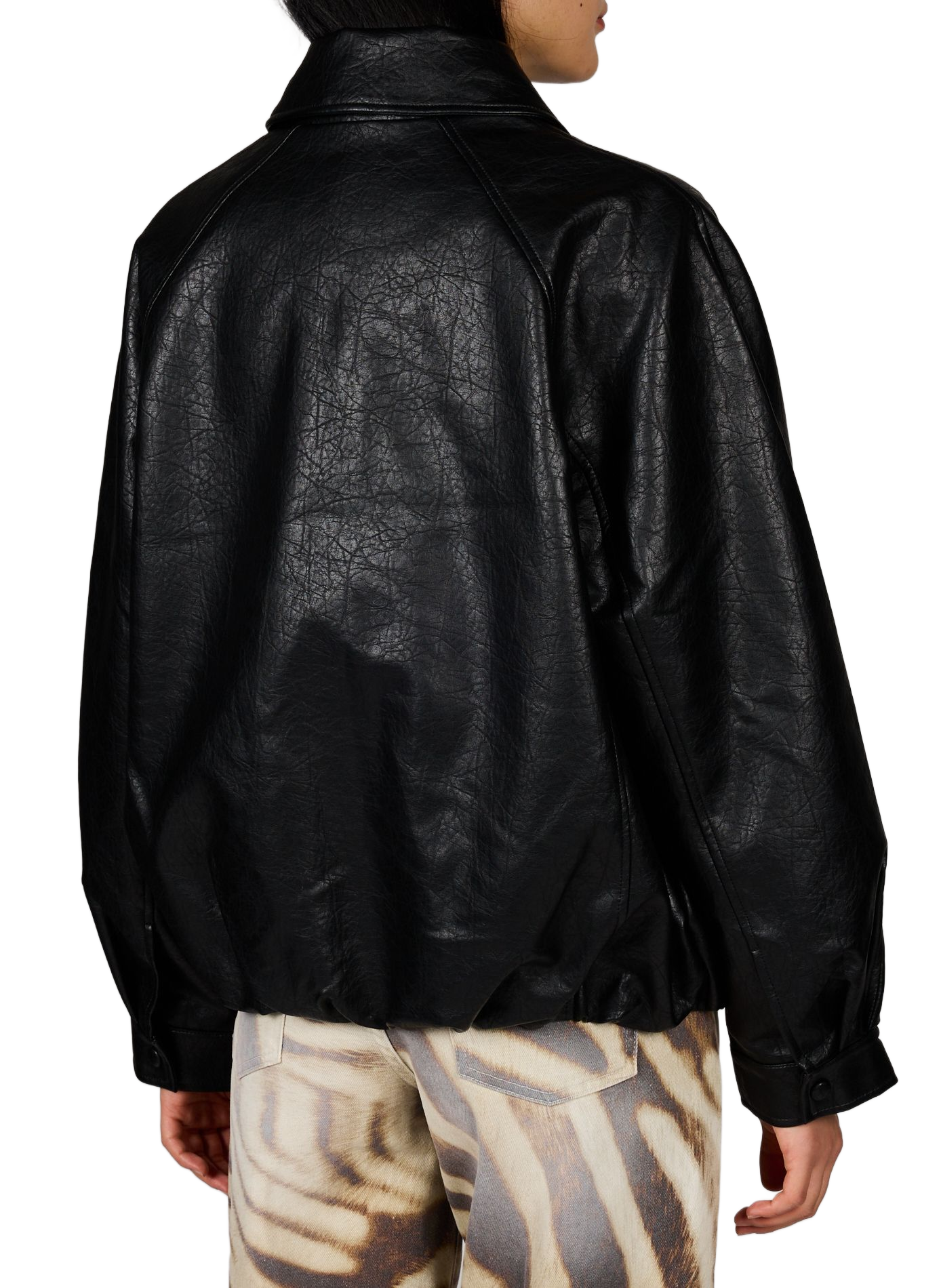 Oversize Jacke mit klassischem Kragen TOPSHOP Schwarz