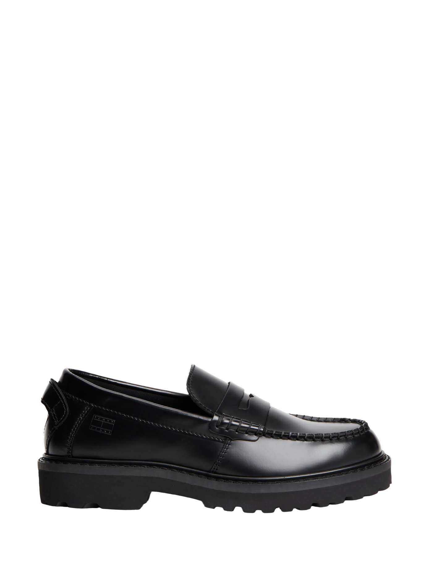 Plain leather moccasins TOMMY HILFIGER Black