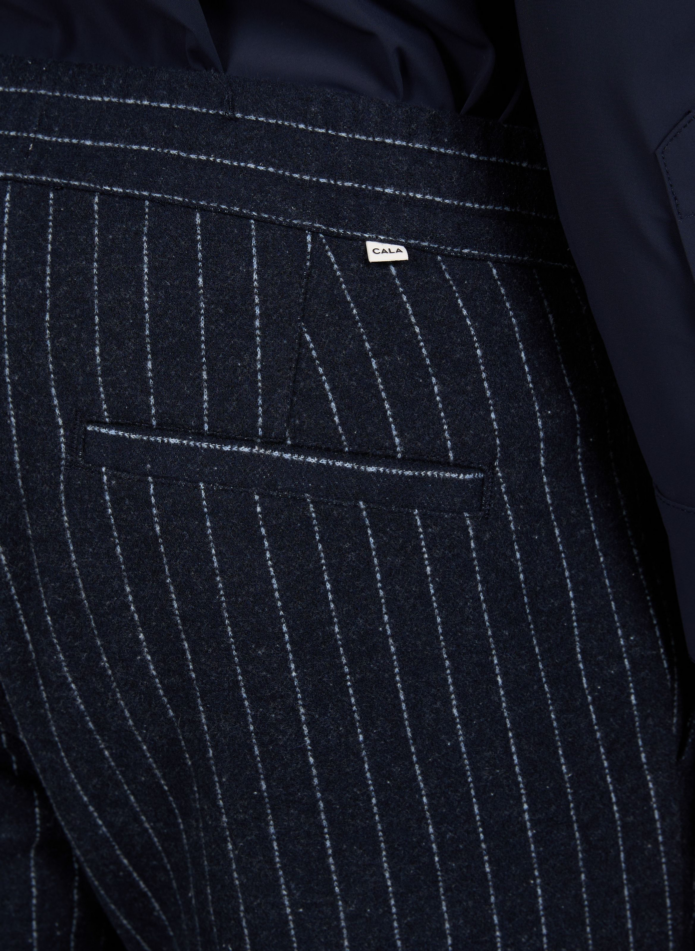 Thomas Leni Striped Straight Pants with Drawstrings 1789 CALA Blue