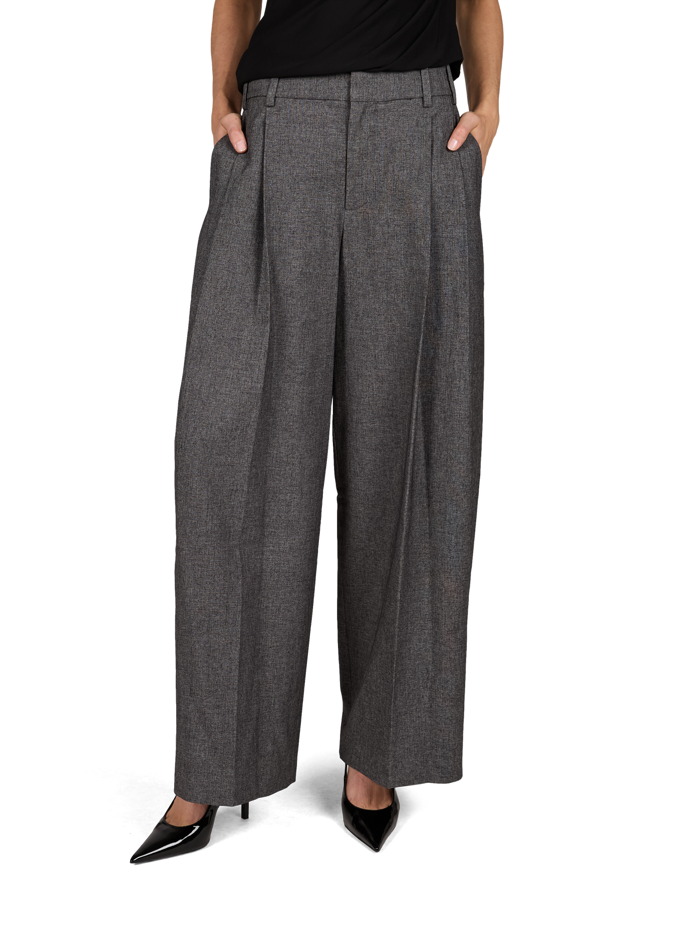 Effen wijde pantalon in tailoringstijl ALEXANDER WANG Grijs