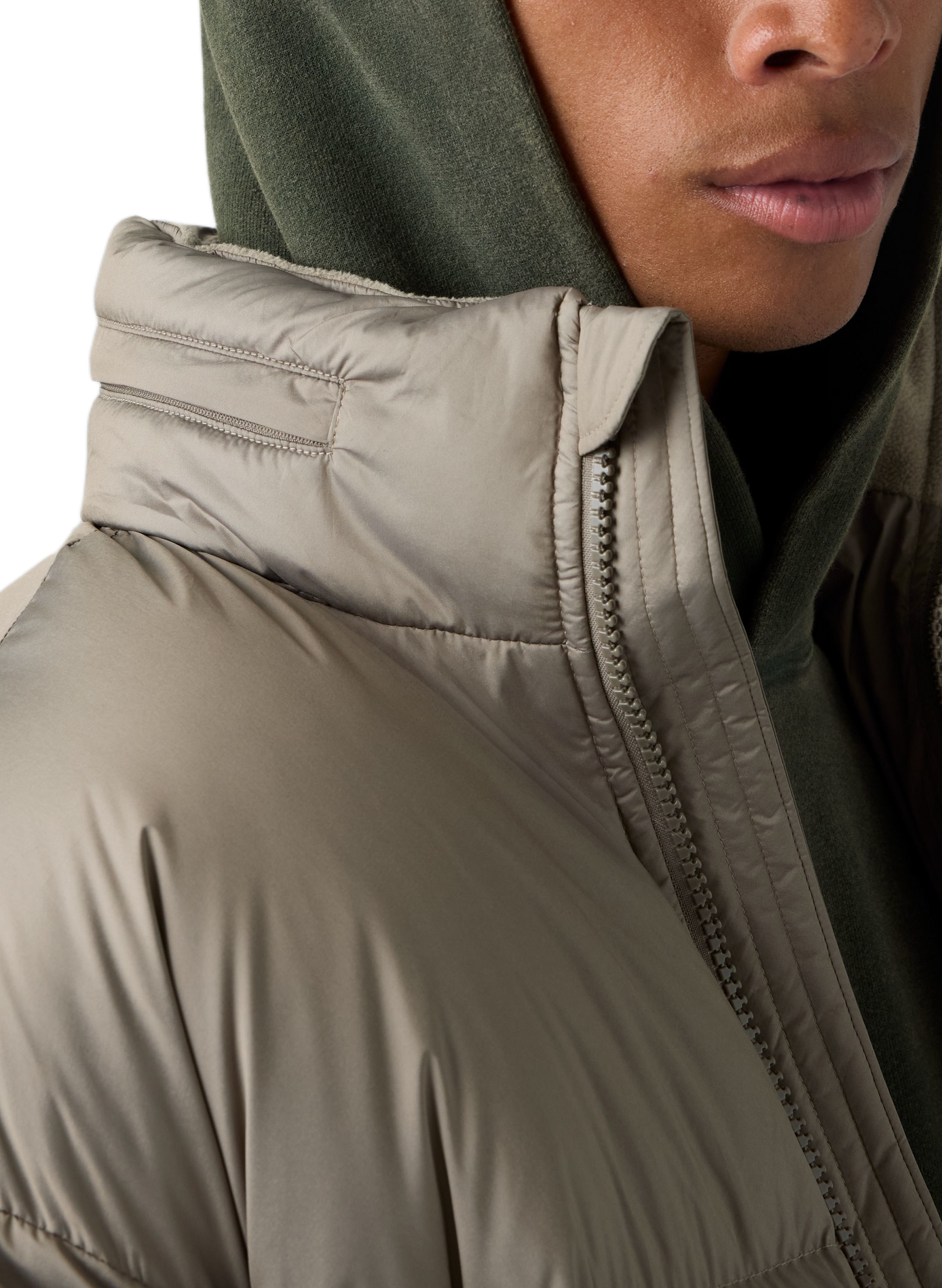 Doudoune droite matelassée unie LEVI'S Beige