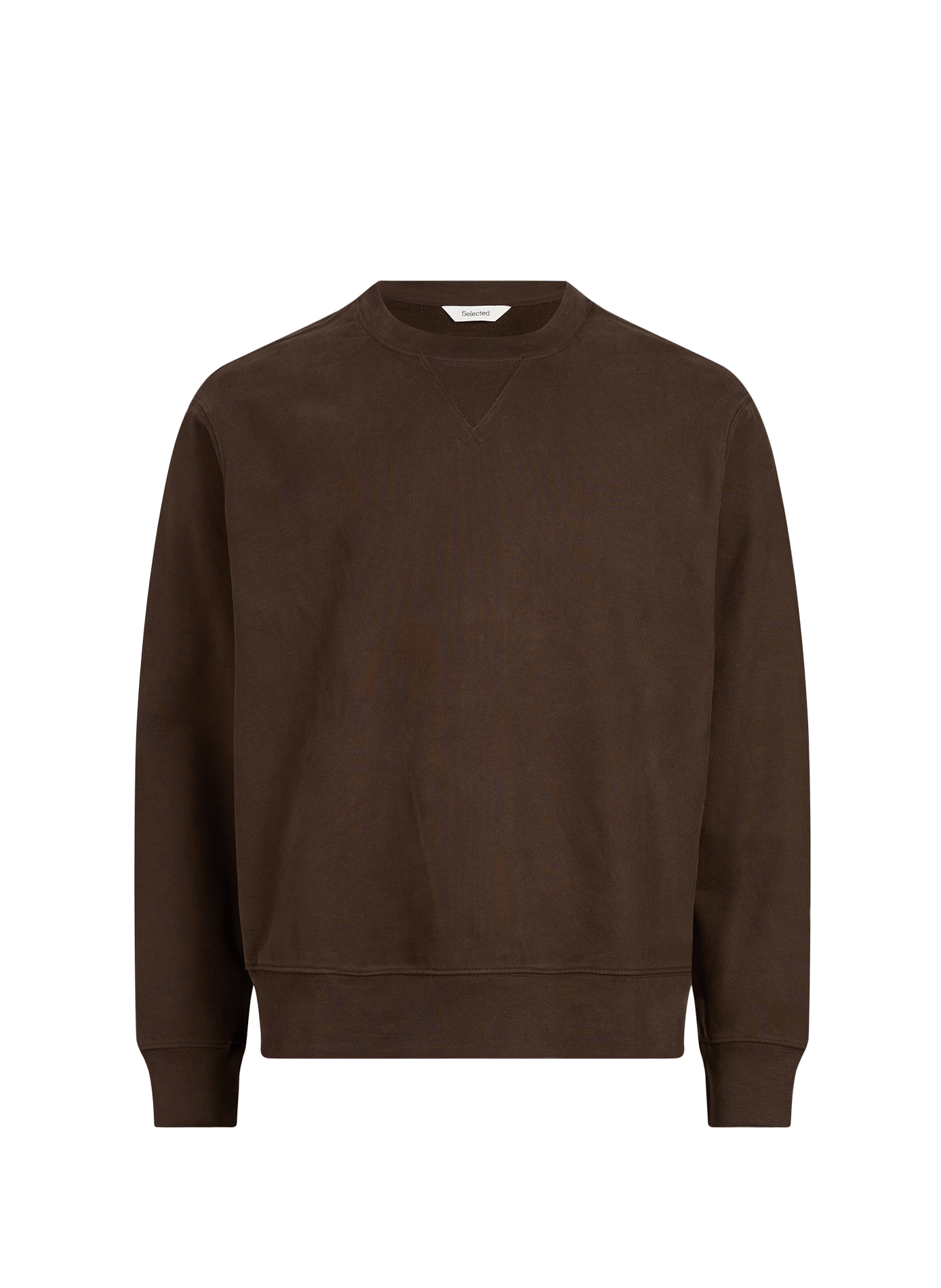 Oversized cotton sweatshirt SELECTED Brown