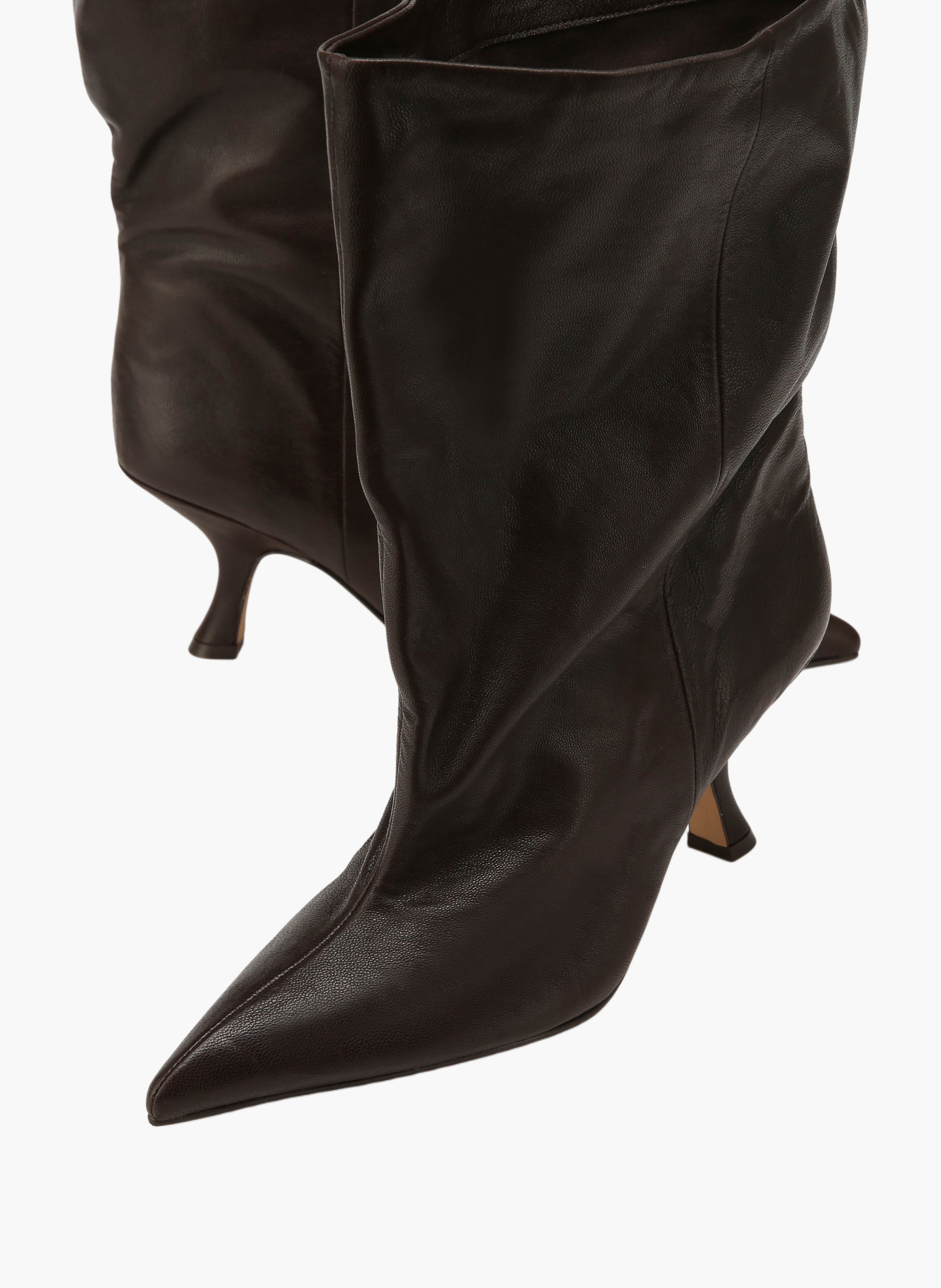 Bottines hadley en cuir NAKED WOLFE Marron