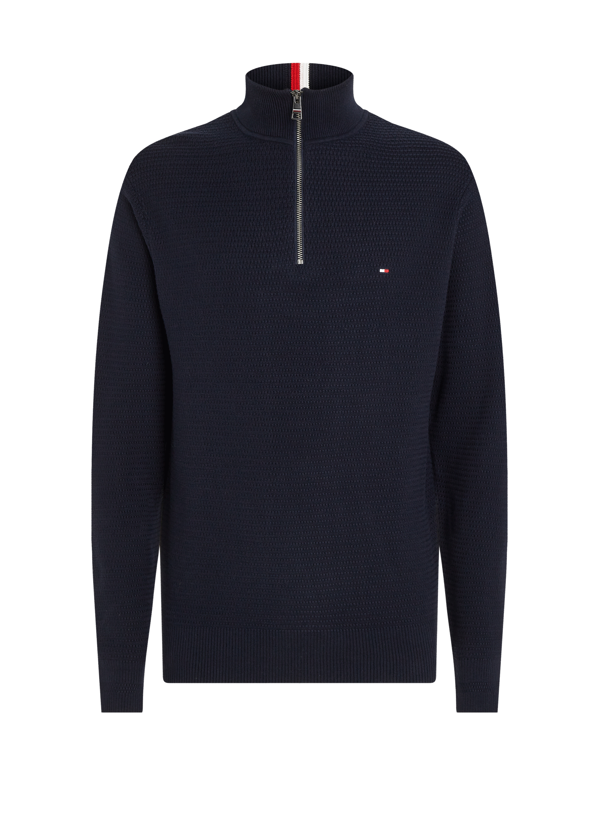 Pull zippé en coton