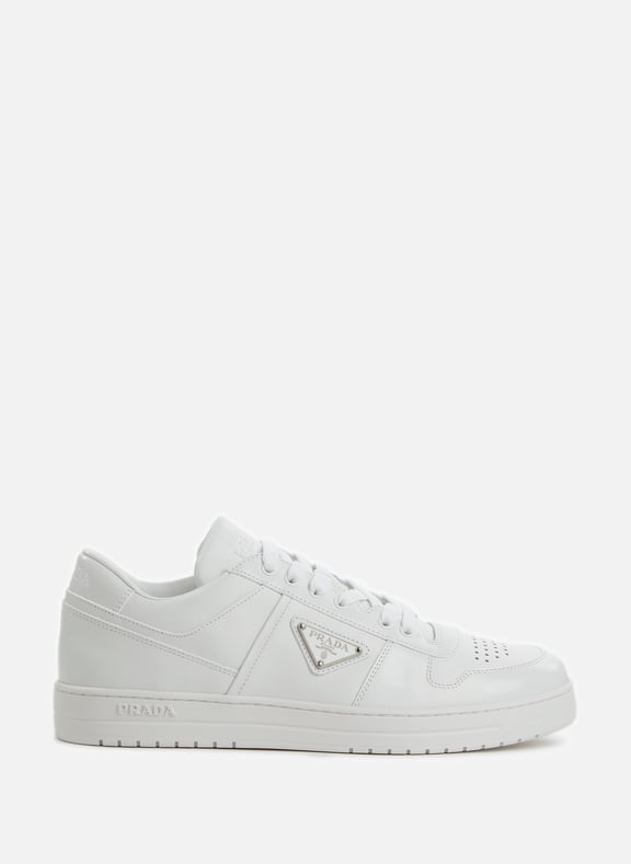Baskets en cuir Blanc by PRADA PRADA Baskets en cuir Blanc