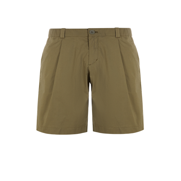 Herno Plain Bermuda Shorts In Green