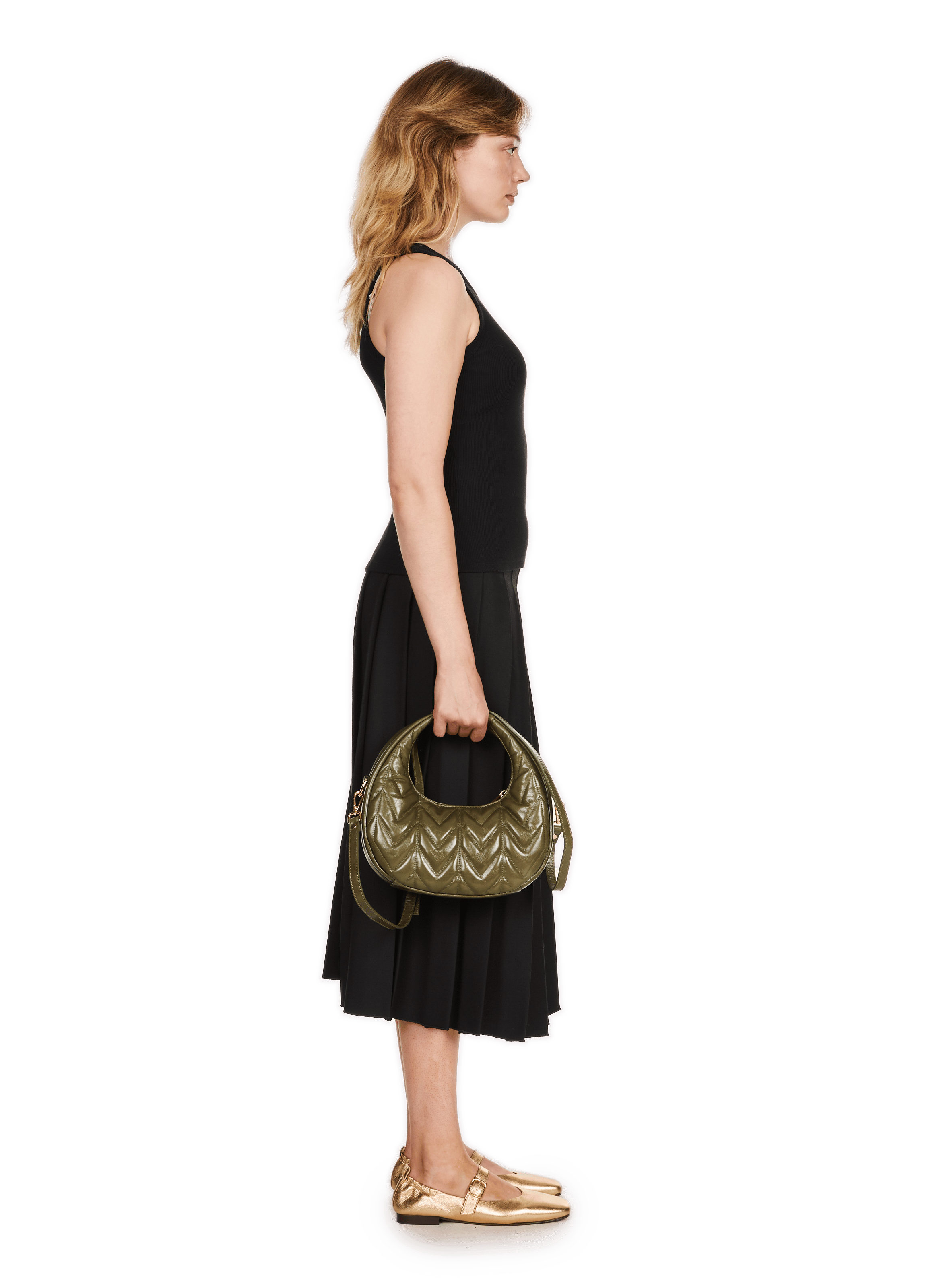 Cotton tank top SAISON 1865 Black