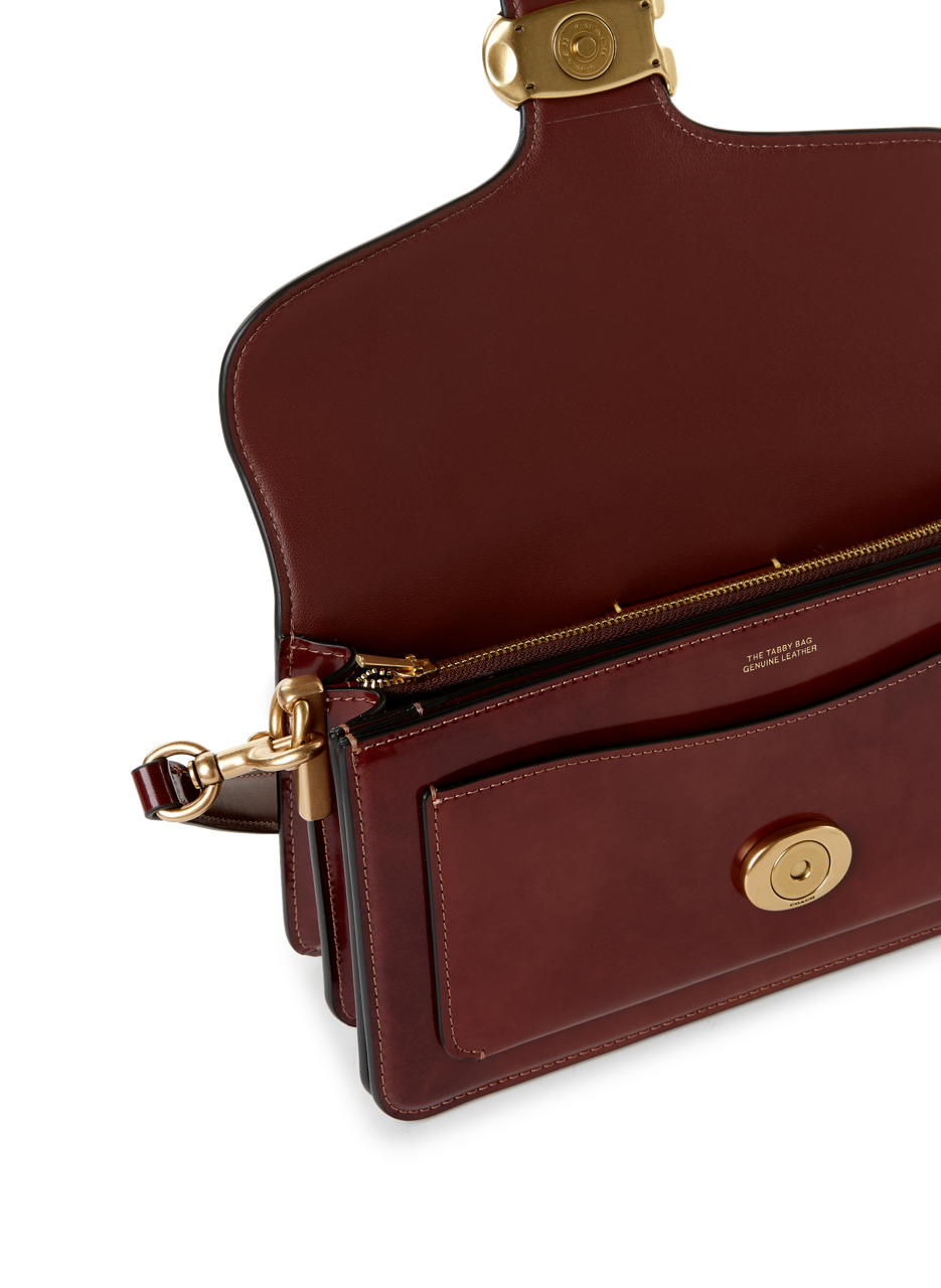 Sac porté épaule Tabby 20 en cuir  COACH Rouge