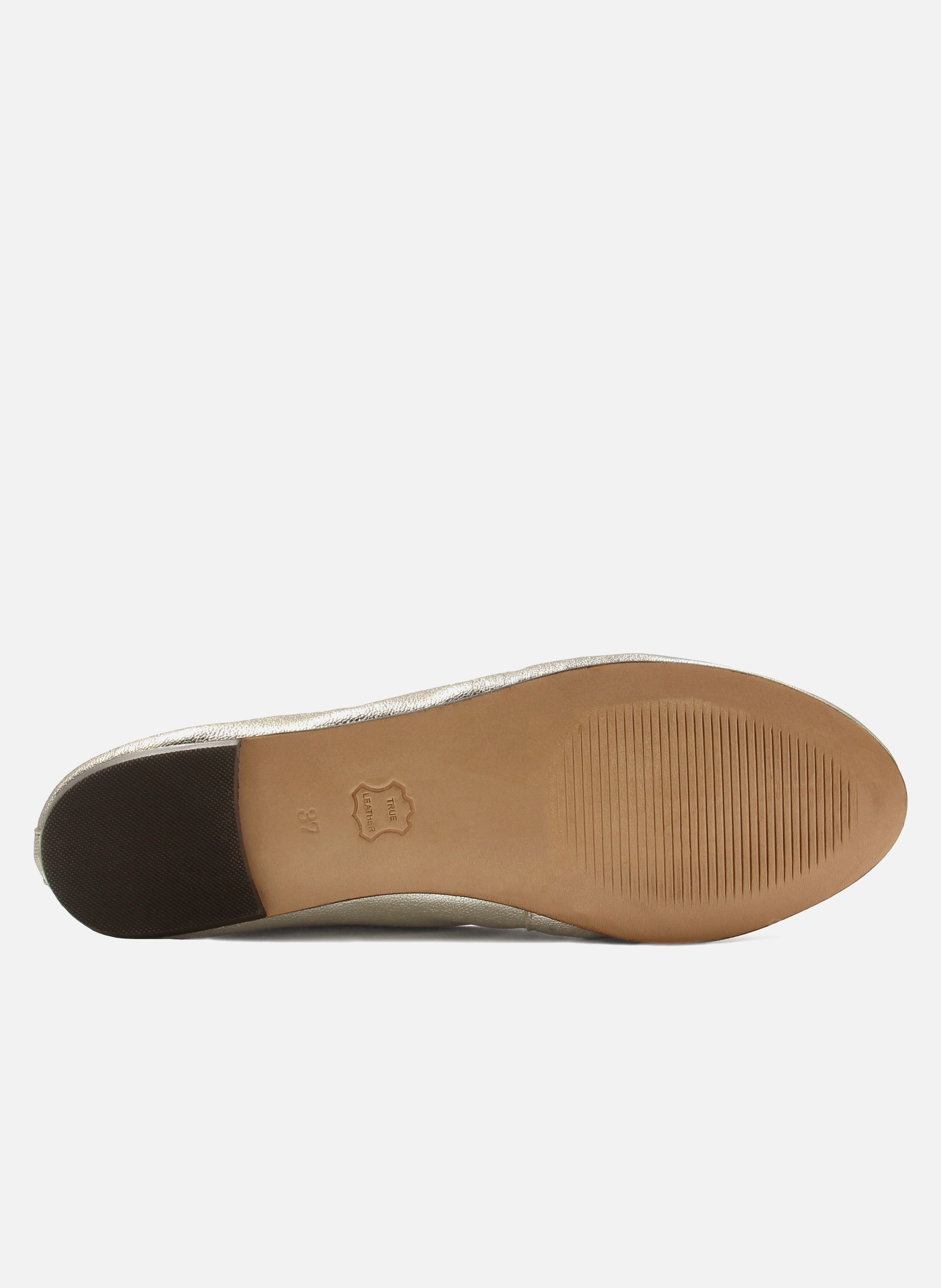 Ballerines classiques cuir métallisé JULES & JENN Doré